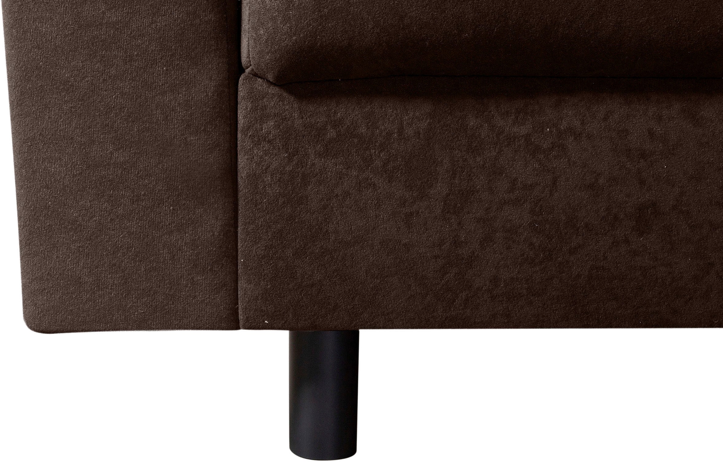 COLLECTION AB Ecksofa »Toni L-Form, B: 215 cm« mit Hocker & 2 Zierkissen, Federkern