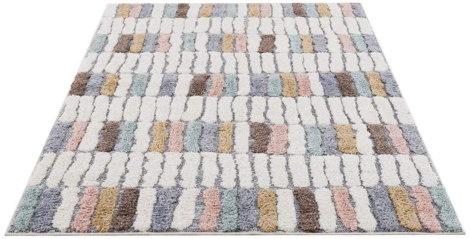 Carpet City Hochflor-Teppich »Focus 3032«, rechteckig, 20 mm Höhe, Läufer, Boho, Hochtief-Muster/ 3D-Effekt, für Wohnzimmer, Schlafzimmer