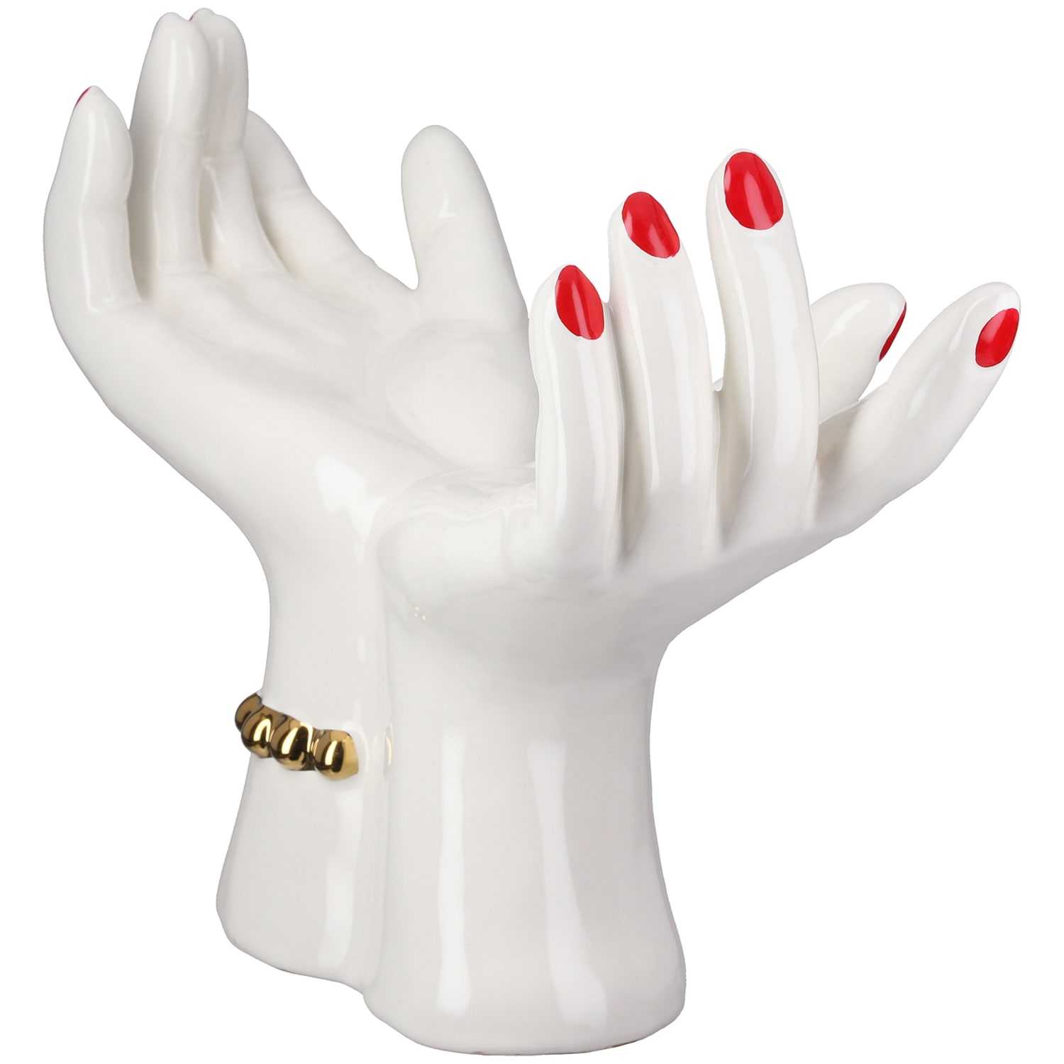 GILDE Dekoobjekt »Dekoobjekt Hand Hands weiß H. 22 cm«