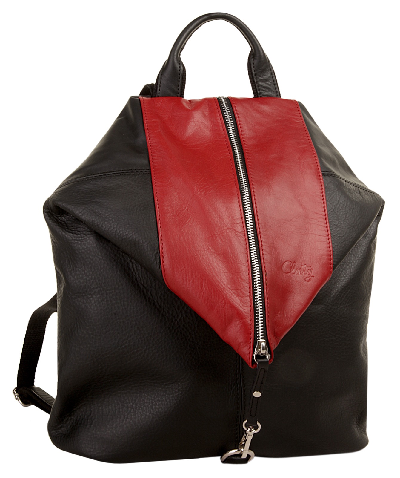 Cluty Cityrucksack, echt Leder, Made in Italy
