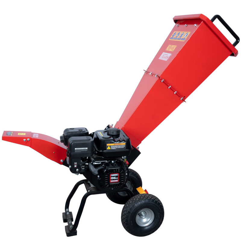 GÜDE Häcksler »»GH 4.1-50«« rot Spritzschutz am Asteinschub. Astdurchmesser maximal: 50 mm feucht / 30 mm trocken