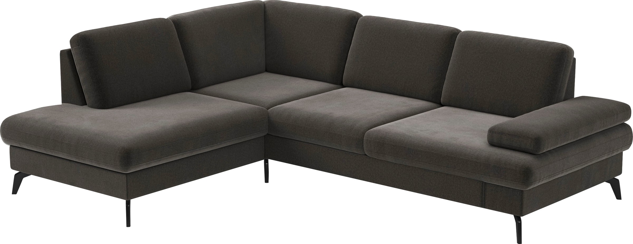 sit&more Ecksofa »Morris L-Form, inkl. Sitztiefenverstellung«, wahlweise mit Armteilverstellung, Bettfunktion & Bettkasten