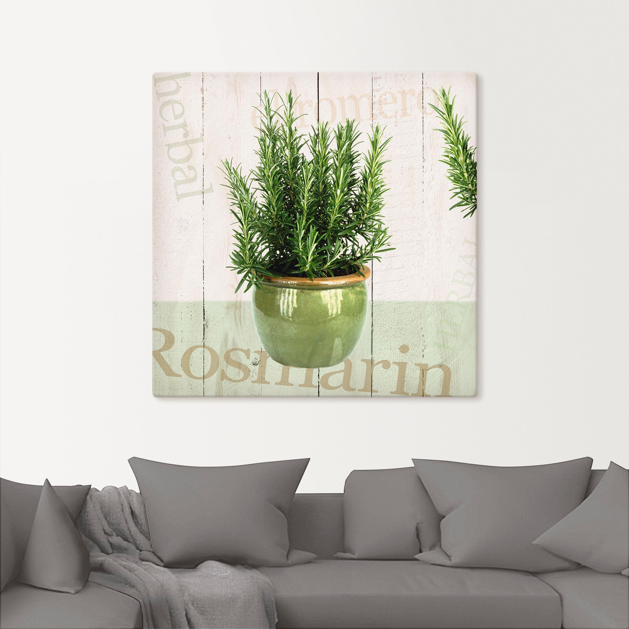 Artland Wandbild »Rosmarin«, Pflanzen, (1 St.), als Alubild, Outdoorbild, Leinwandbild, Poster in verschied. Größen