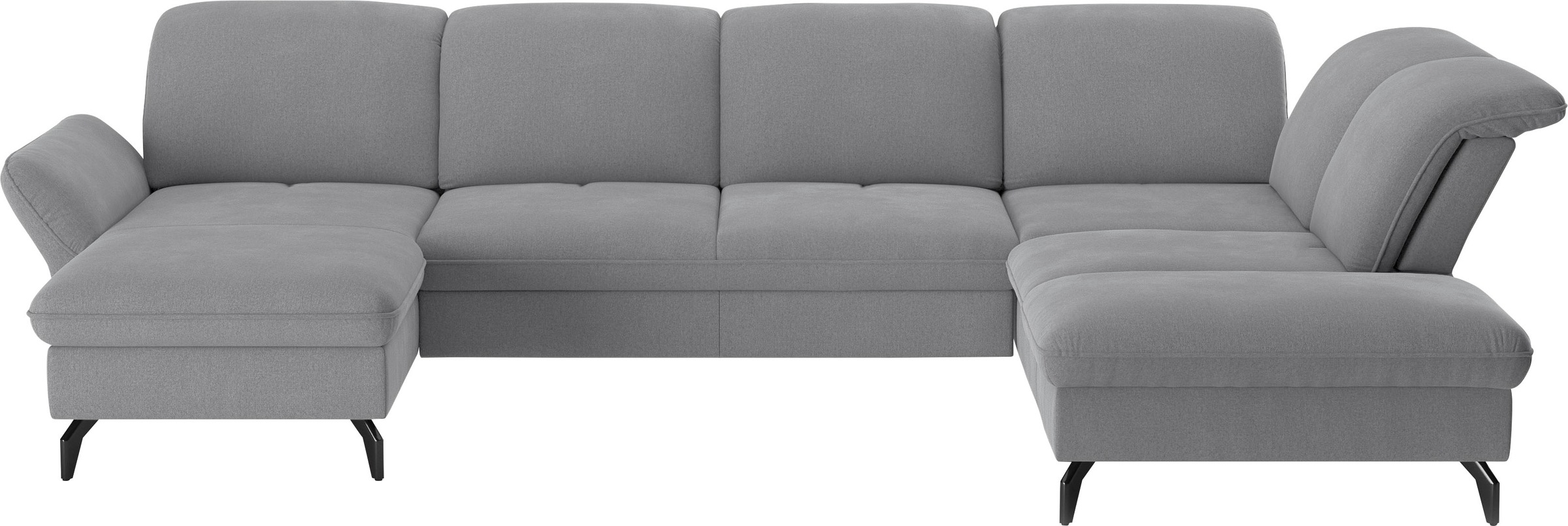 sit&more Wohnlandschaft »Leandro U-Form« Wahlweise mit Bett-, Kopfteil - un günstig online kaufen