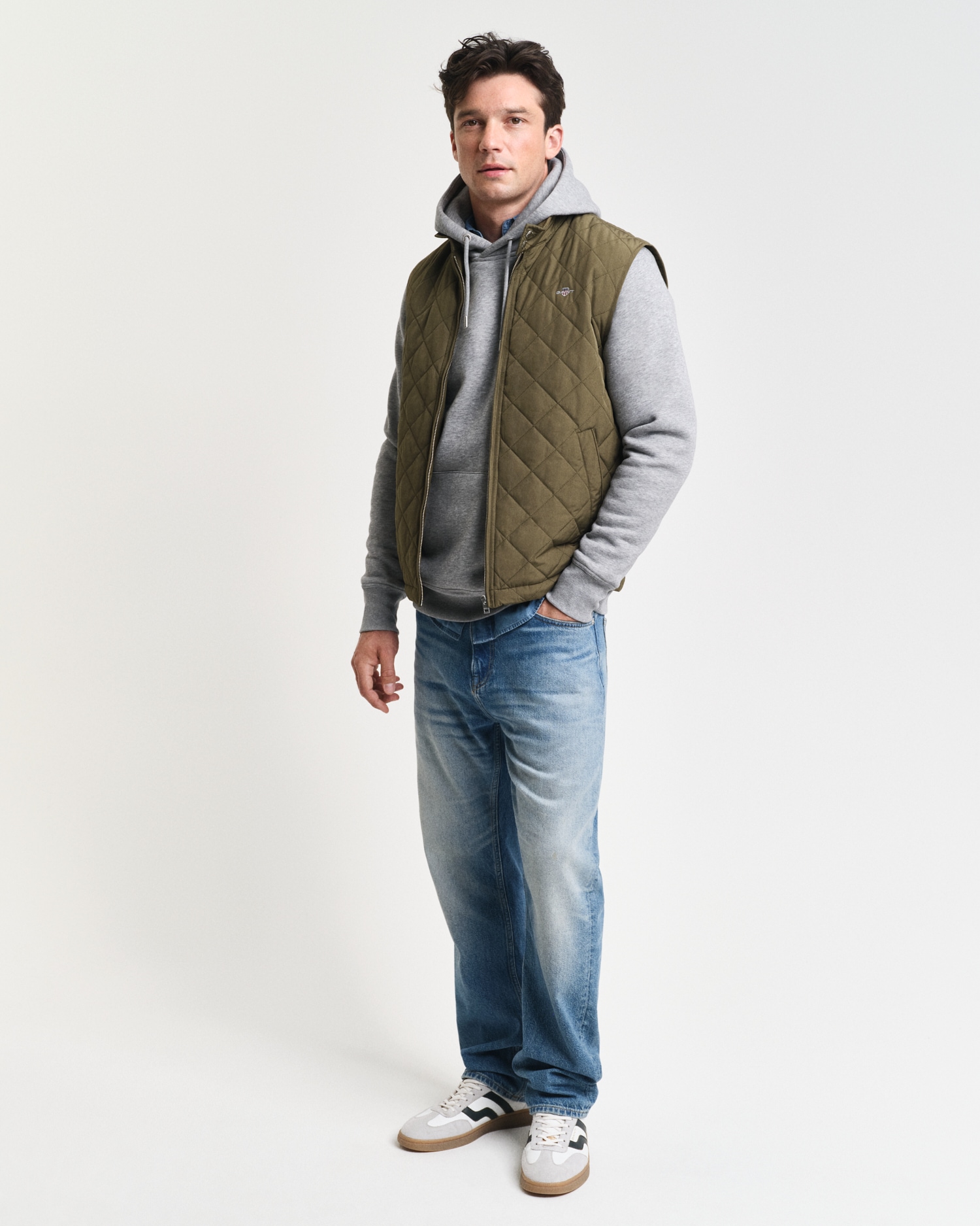 Gant Steppweste »QUILTED WINDCHEATER VEST«, mit Wattierung aus recyceltem Polyester