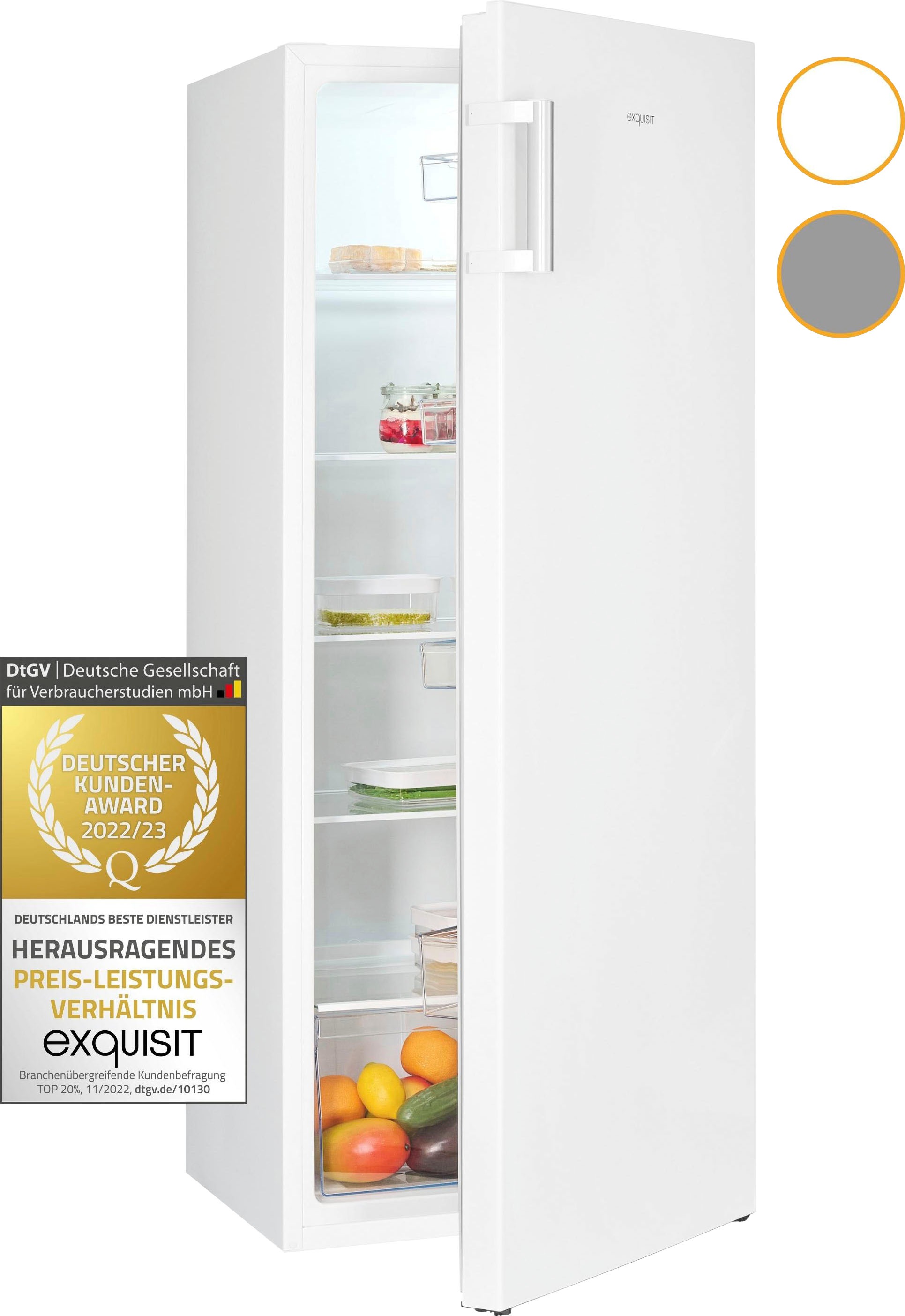 exquisit Vollraumkühlschrank »KS320-V-H-010E«, 242 L Volumen