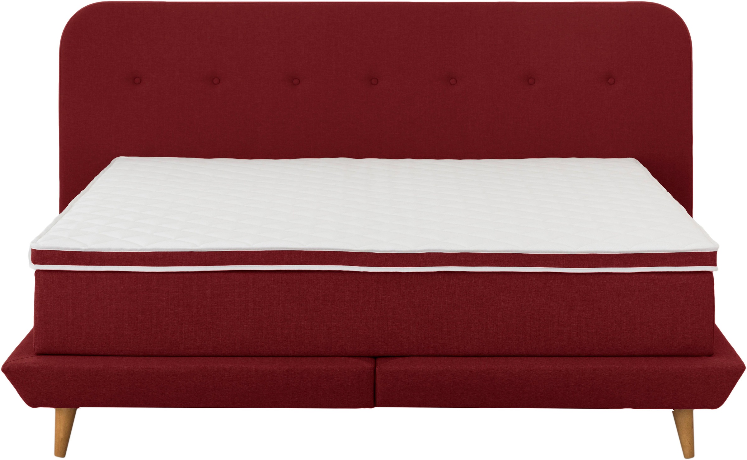 Home affaire Boxspringbett »Premium« Steppung mit Knopfheftung, inkl. Toppe günstig online kaufen