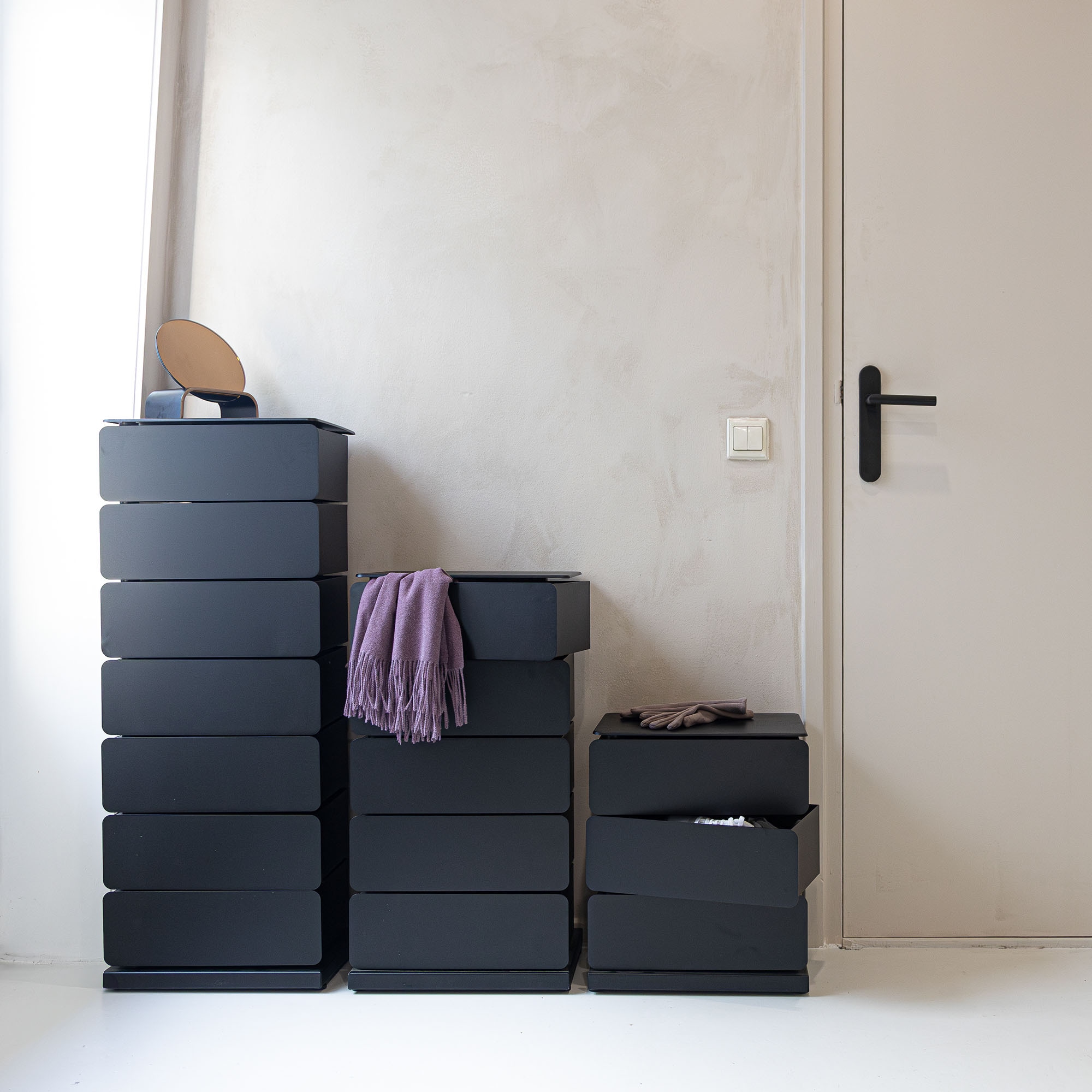 Spinder Design Kommode »JOEY 7« Stahlschuhschrank und Aufbewahrungsschrank in 1