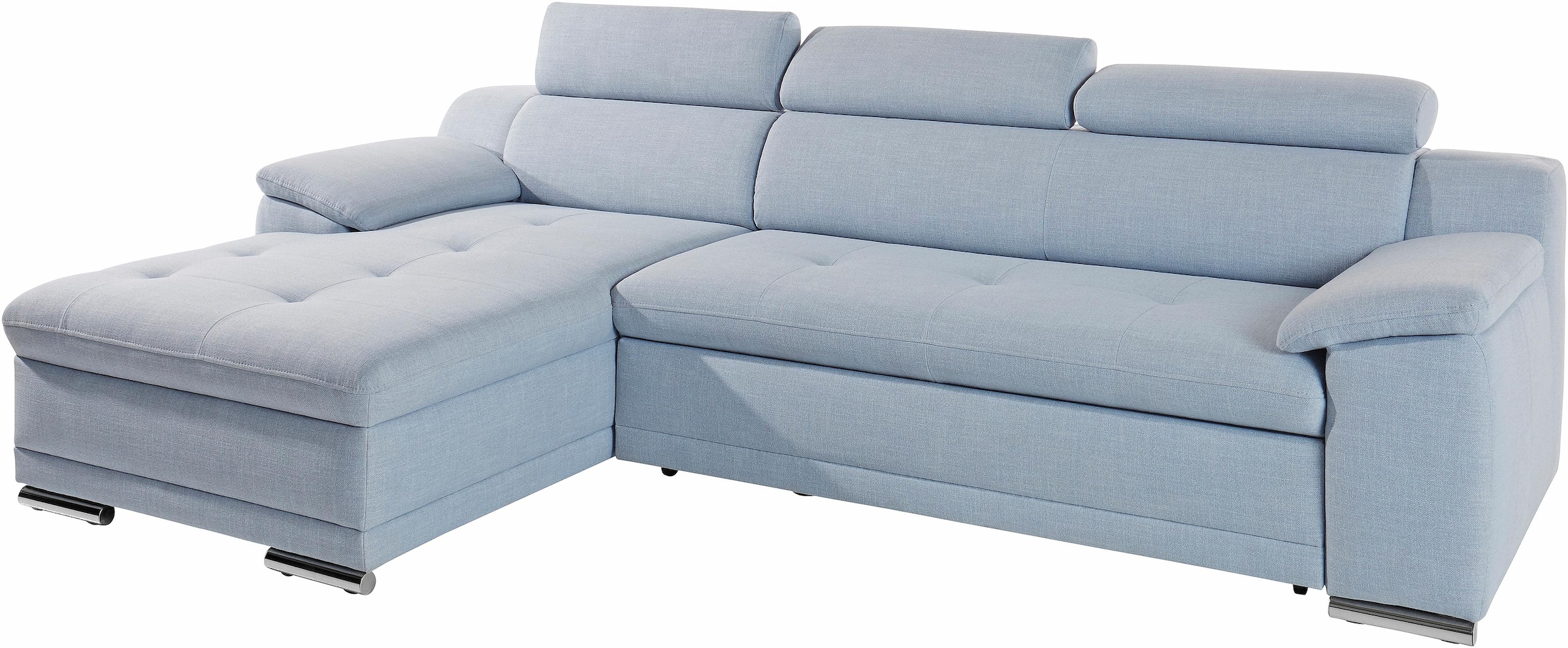 sit&more Ecksofa »Top Andiamo L-Form«, wahlweise mit Bettfunktion, inklusive Kopfteilverstellung