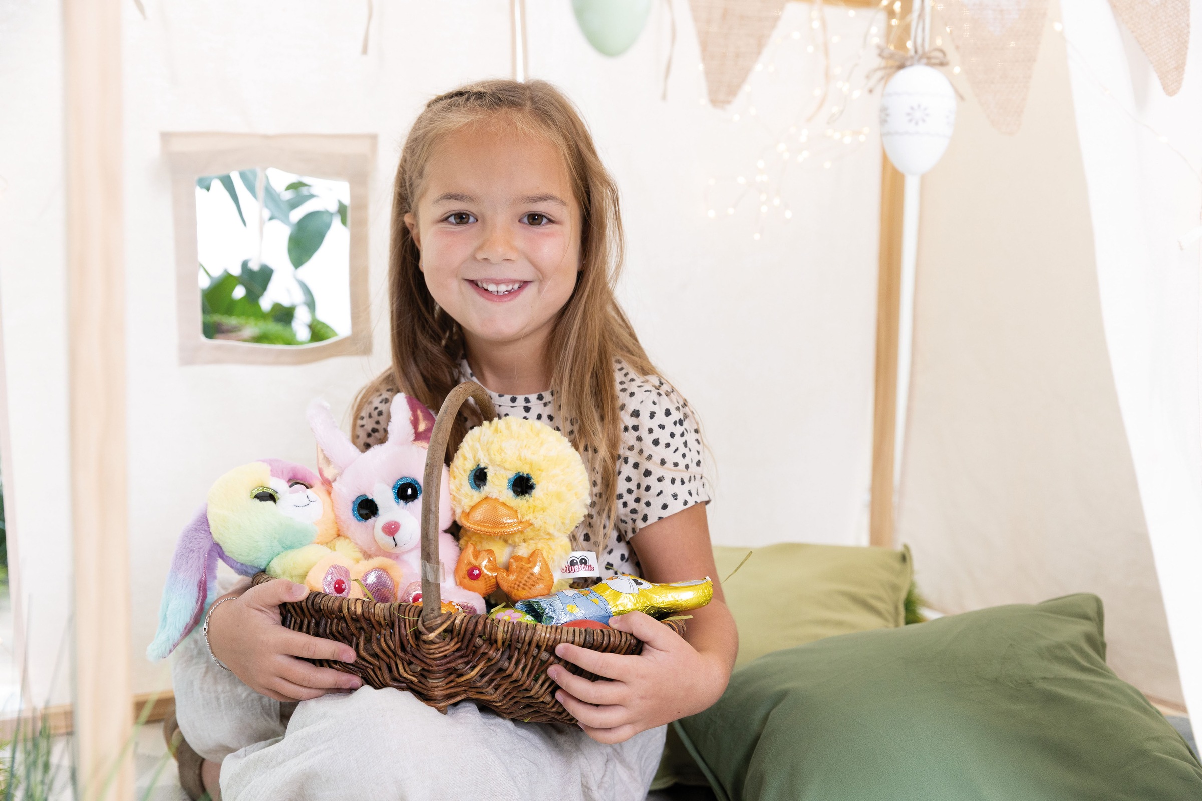 Nici Kuscheltier »Glubschis, Hase Hoppibow, 15cm schlenkernd«