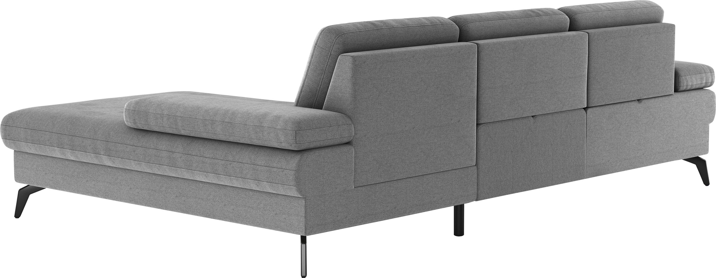 sit&more Ecksofa »Morris L-Form, inkl. Sitztiefenverstellung«, wahlweise mit Armteilverstellung, Bettfunktion & Bettkasten