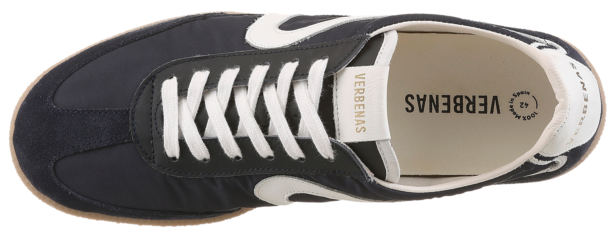 VERBENAS Sneaker »SIMON«  Retrosneaker, Schnürschuh, Freizeitsneaker mit honigfarbener Laufsohle