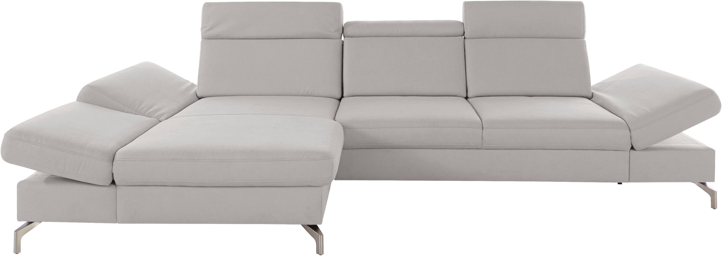 sit&more Ecksofa »Brisbane L-Form«, Fußhöhe 12 cm, inklusive Sitztiefen-, A günstig online kaufen