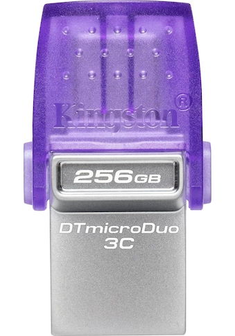 USB-Stick »DATATRAVELER® MICRODUO™ 3C 256GB«, (USB 3.2 Lesegeschwindigkeit 200 MB/s)