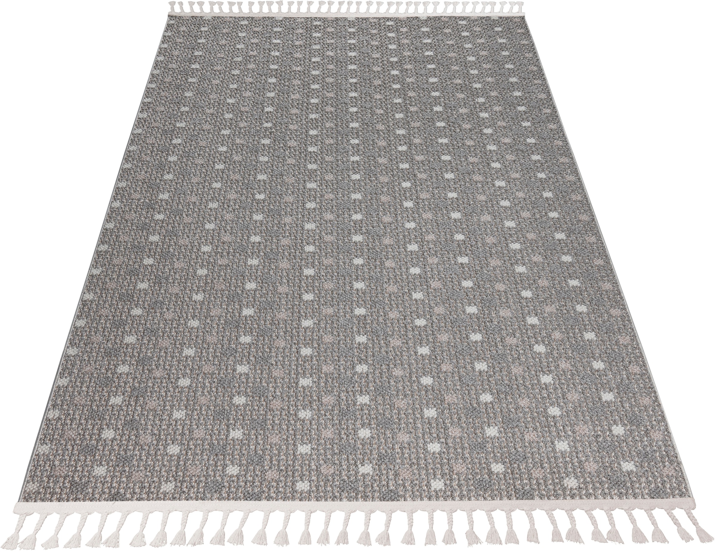 Bruno Banani Teppich »Dotty, In- und Outdoor geeignet« rechteckig 6 mm Höhe günstig online kaufen