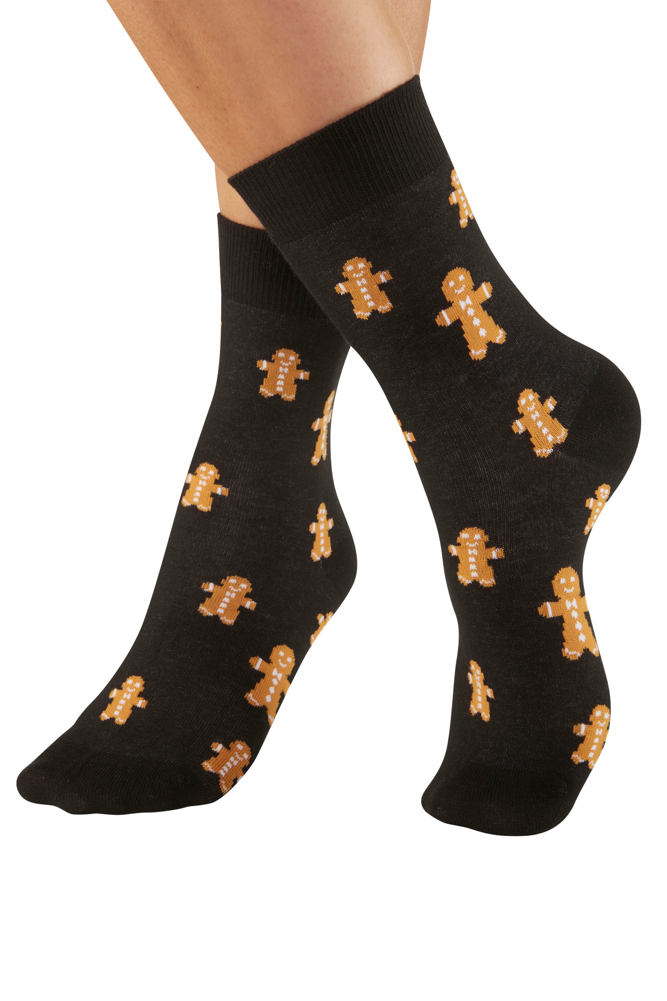 H.I.S Basicsocken Packung, 3 Paar tlg. mit lustigen Weihnachtsmotiven
