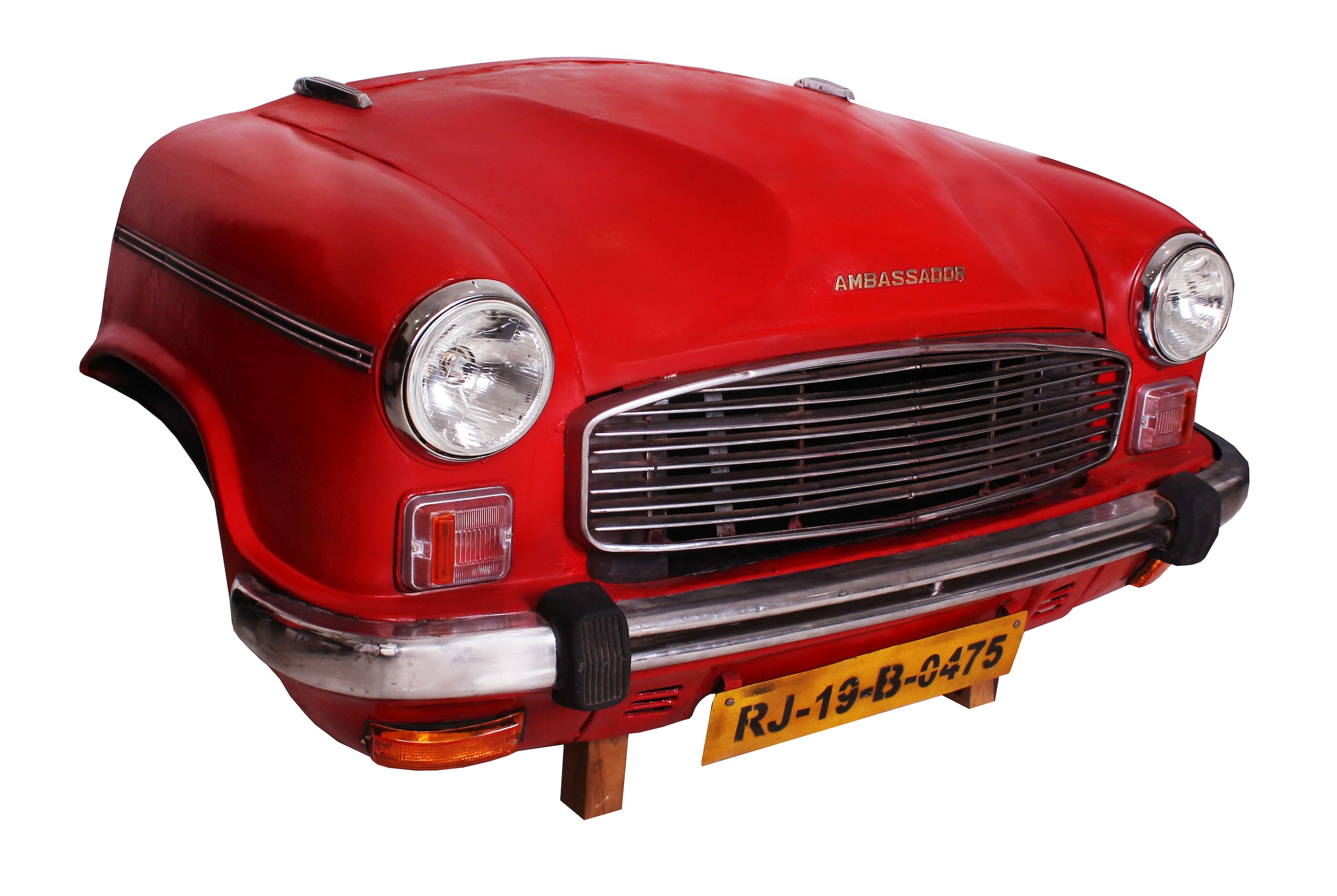 SIT Möbelblende 2 Stk. tlg. Recycelte Auto-Front, innen mit einem Edelstahl-Gasgrill