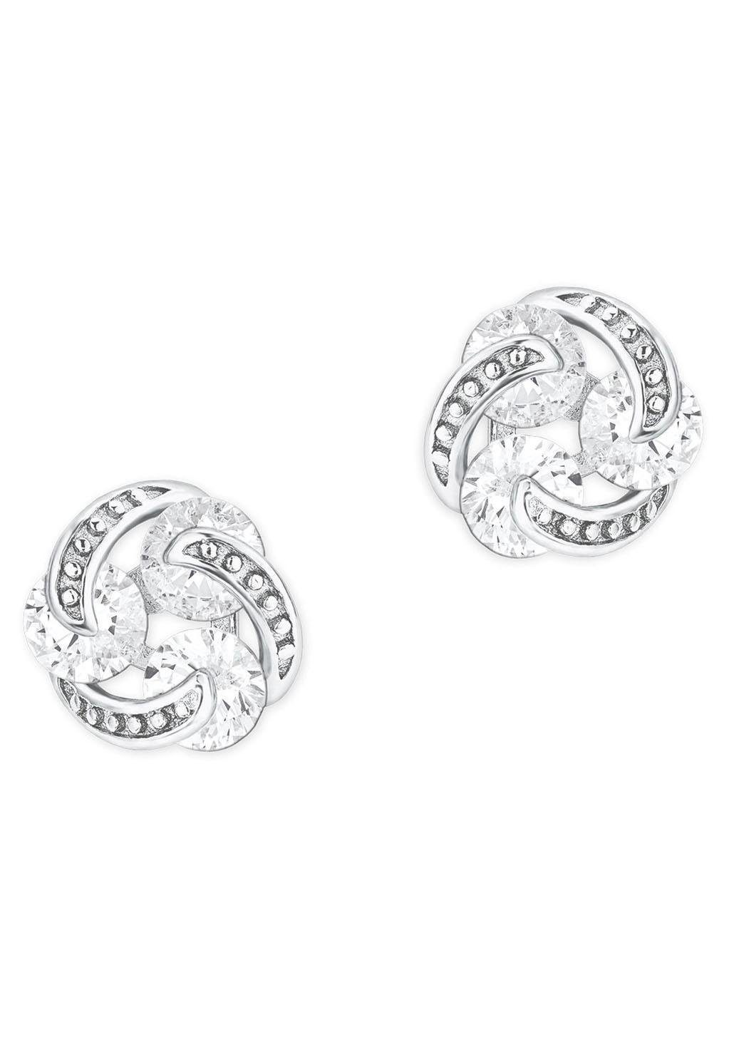 Amor Paar Ohrstecker »Knoten« mit Zirkonia (synth.)