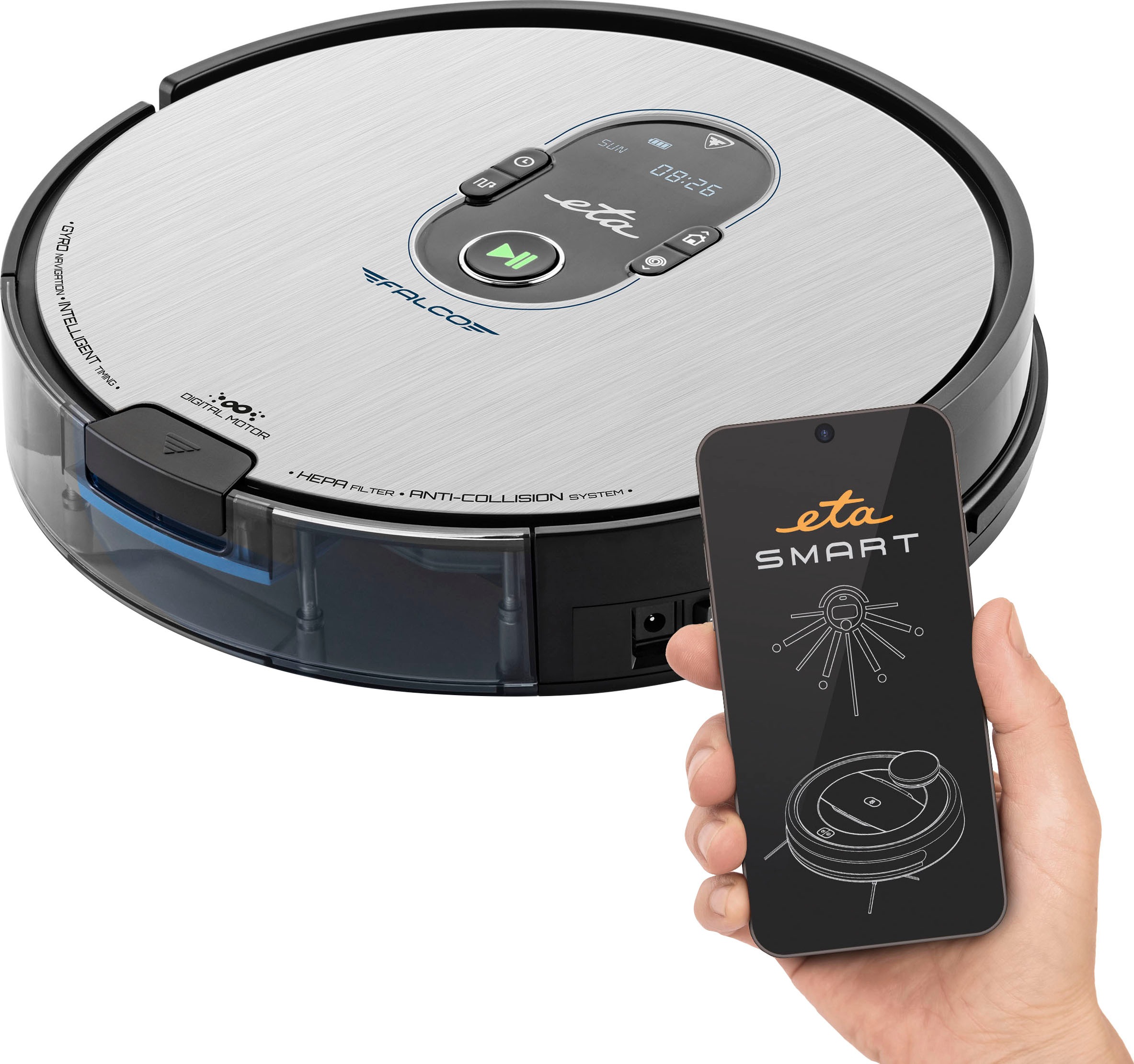 eta Saugroboter »mit Wischfunktion Falco Smart ETA251590000« günstig online kaufen