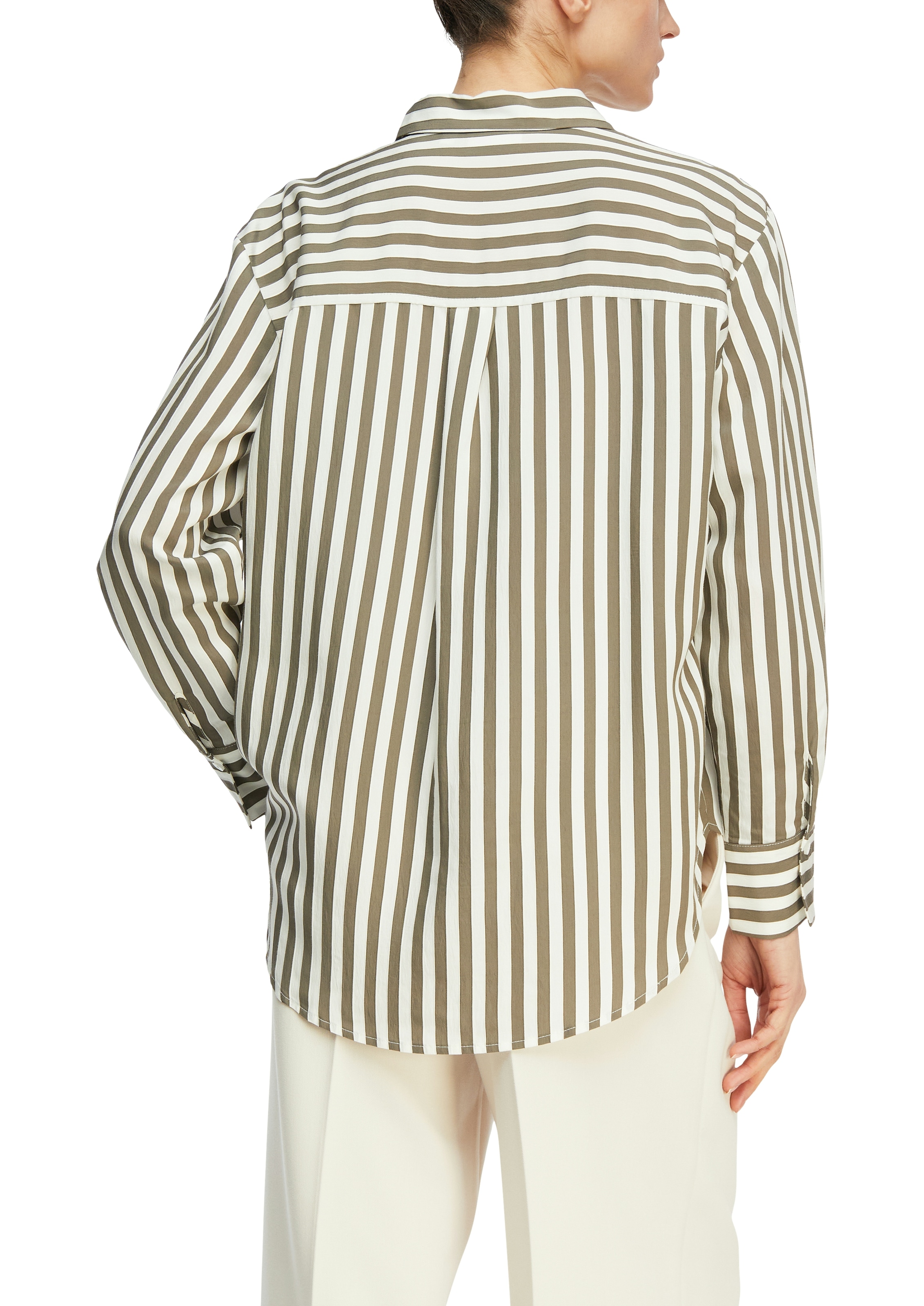 Comma Hemdbluse mit Jacquardstreifen