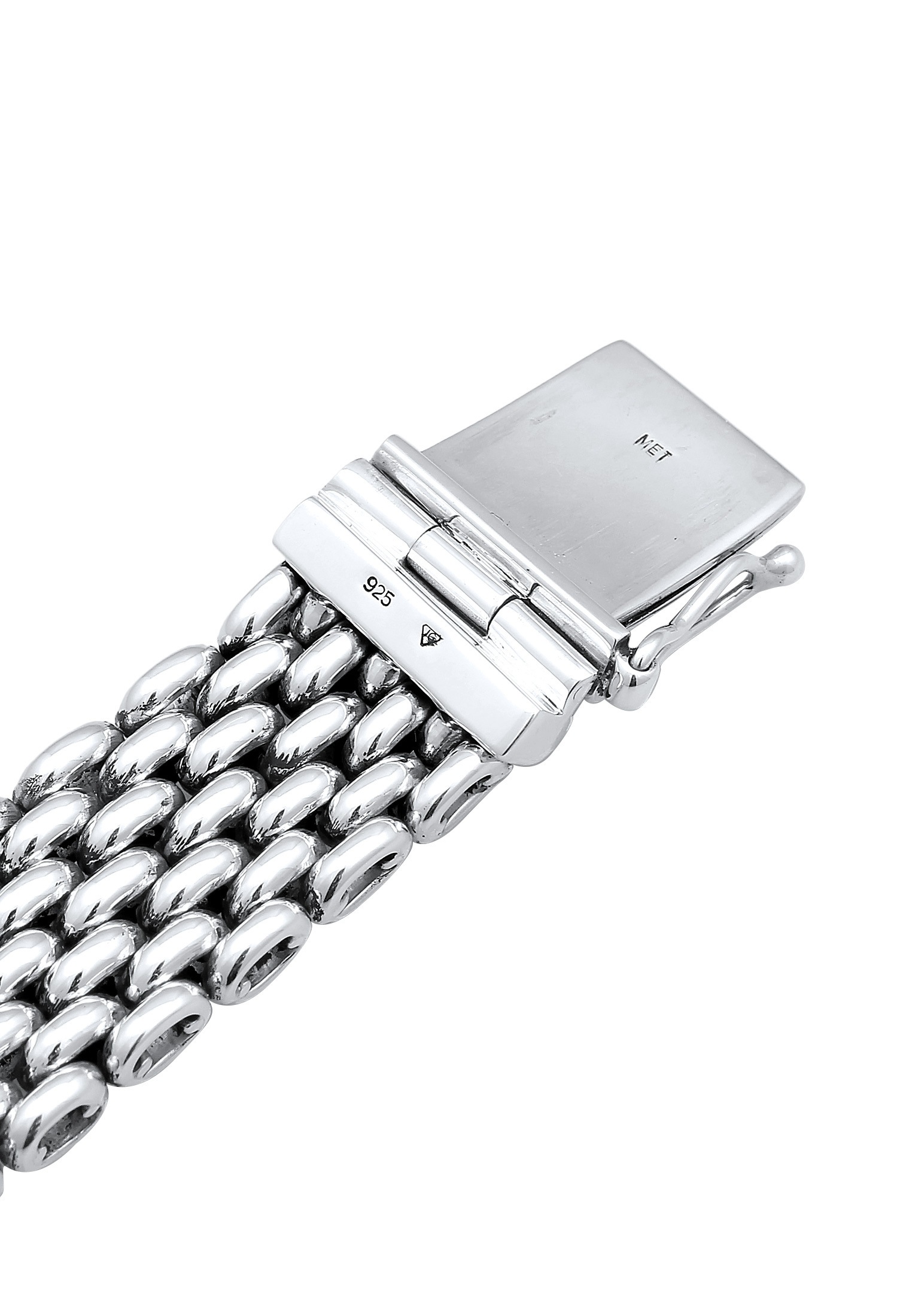 Armband bestellen »Herren online Silber« Massiv Breit Kastenverschluss 925 Kuzzoi