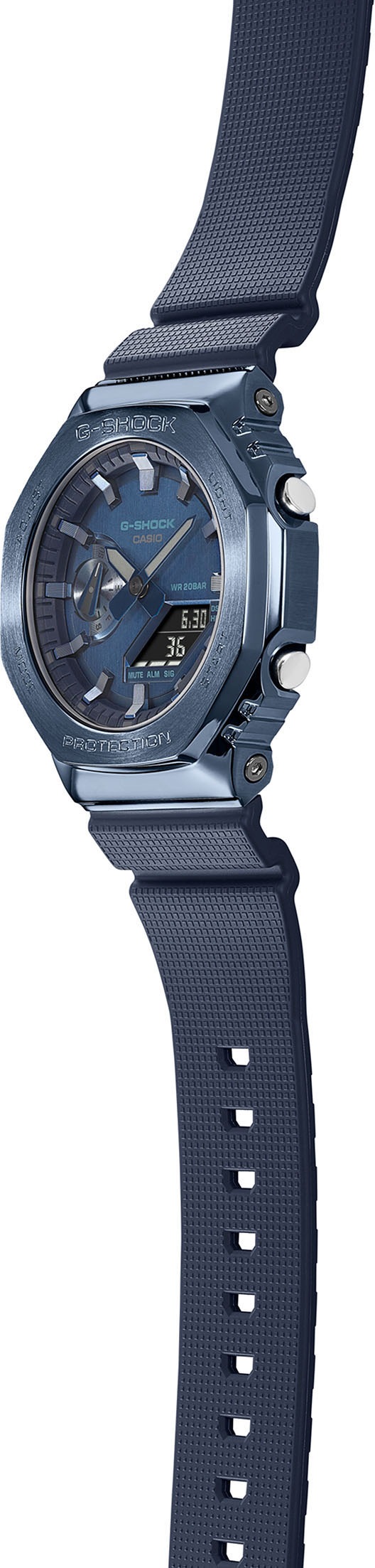 CASIO G-SHOCK Chronograph, Quarzuhr,Armbanduhr,Herrenuhr,digital, bis 20 bar wasserd.Resinarmband