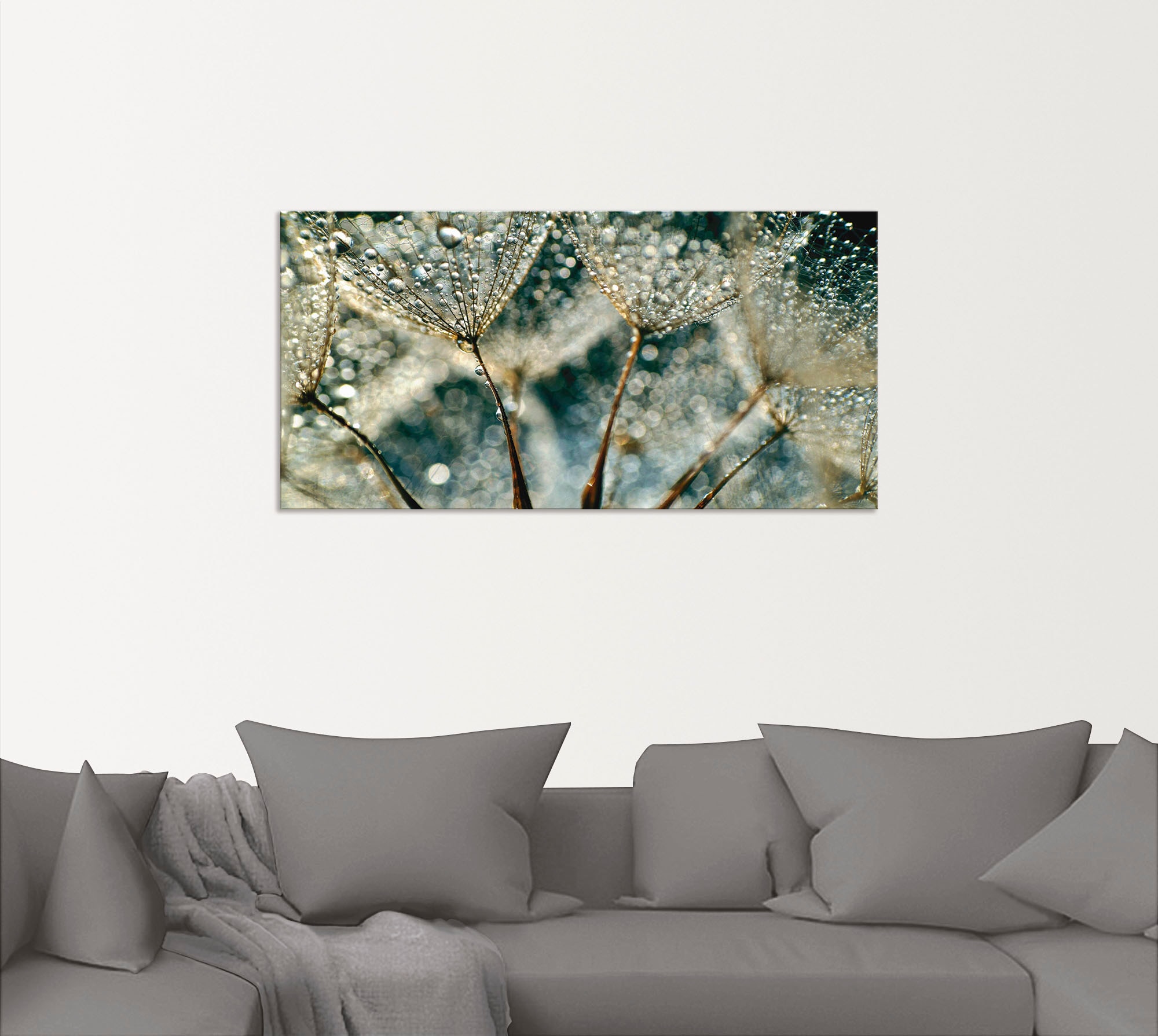 Artland Wandbild »Pusteblume Regenschauer«, Blumen, (1 St.), als Alubild, O günstig online kaufen