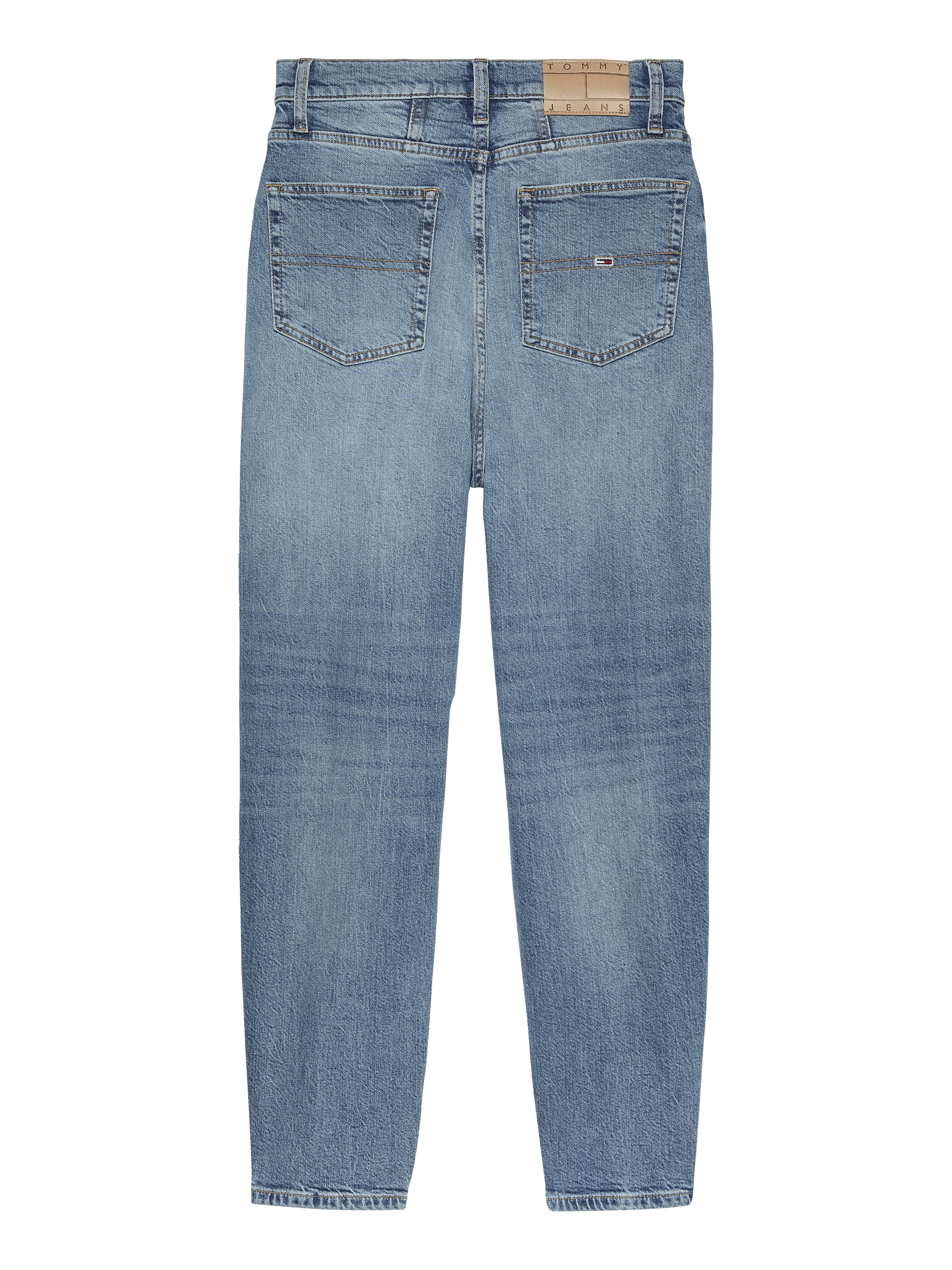Tommy Jeans Mom-Jeans »MOM JEAN UH TPR«, mit Logo-Stickereien, in knöchelfreier Länge