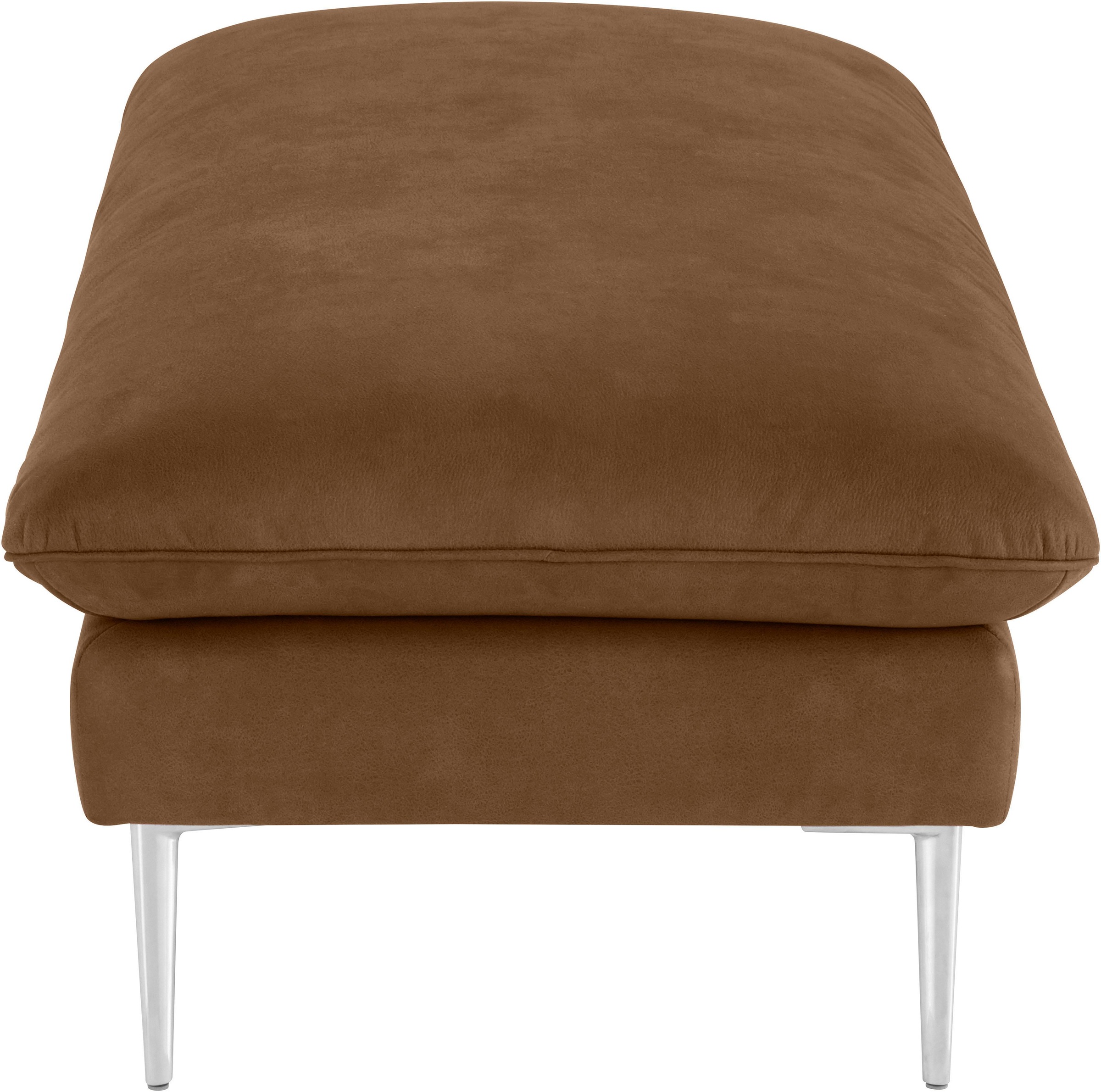 W.SCHILLIG Hocker »enjoy&MORE«, Füße Chrom glänzend, Breite 151 cm