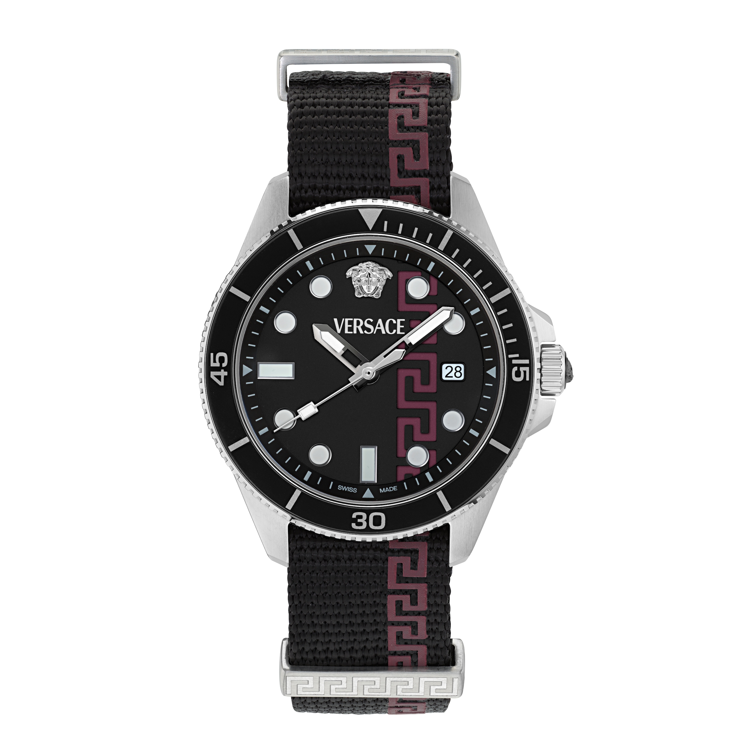 Versace Quarzuhr »GRECA FORCE« Armbanduhr, Herrenuhr, Swiss Made, analog, Tag