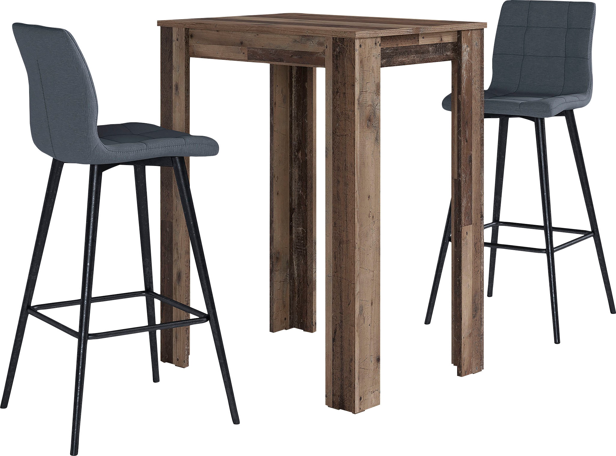 byLIVING Bargruppe »Essgruppe Nele, Stühle Simone« Set, Tisch mit Barhocker günstig online kaufen