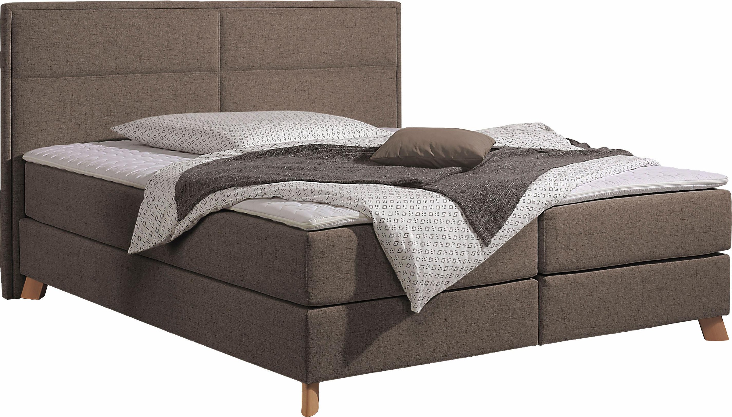 Home affaire Boxspringbett »Caria« in 5 Breiten, 3 Matratzen-Ausführungen, 2 Härtegraden, Topper