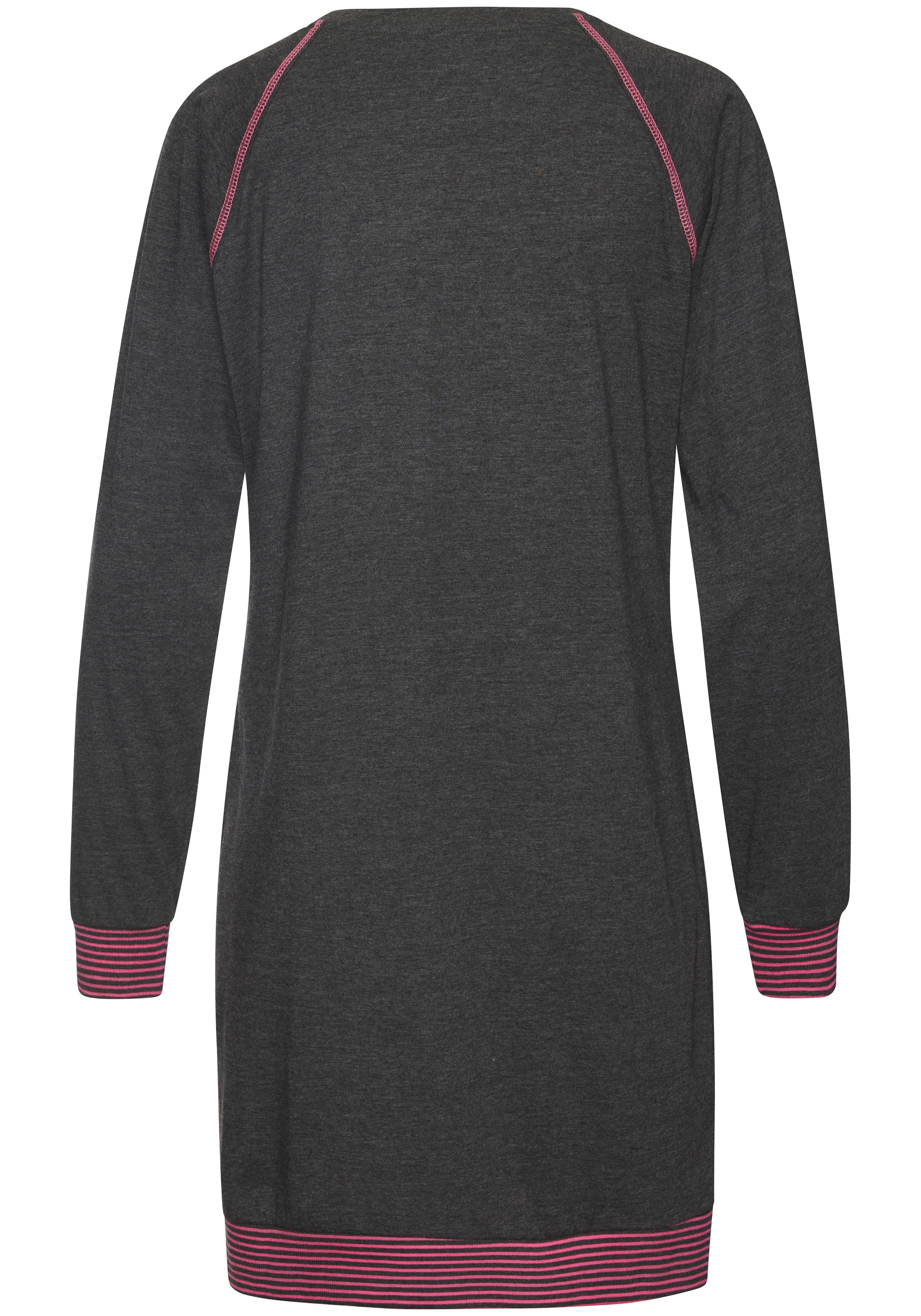 Vivance Dreams Nachthemd mit dekorativen Flatlock-Nähten in Neonfarben