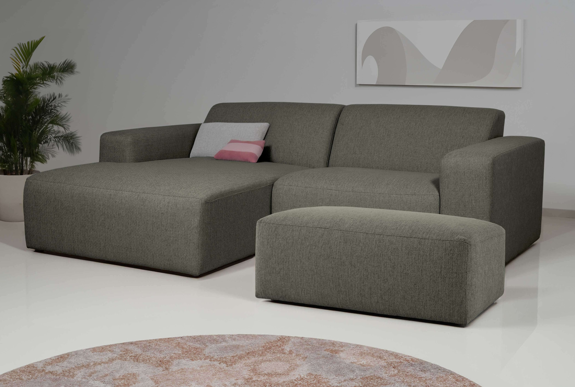 INOSIGN Ecksofa »Koa,228cm, L-Form, Modulsofa, Webstoff, Cord«, Designsofa, günstig online kaufen