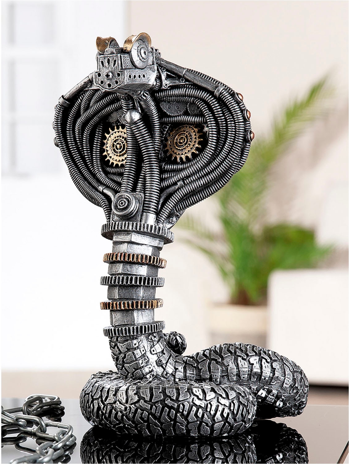 Casablanca by Gilde Tierfigur »Figur Kobra Steampunk Cobra« günstig online kaufen