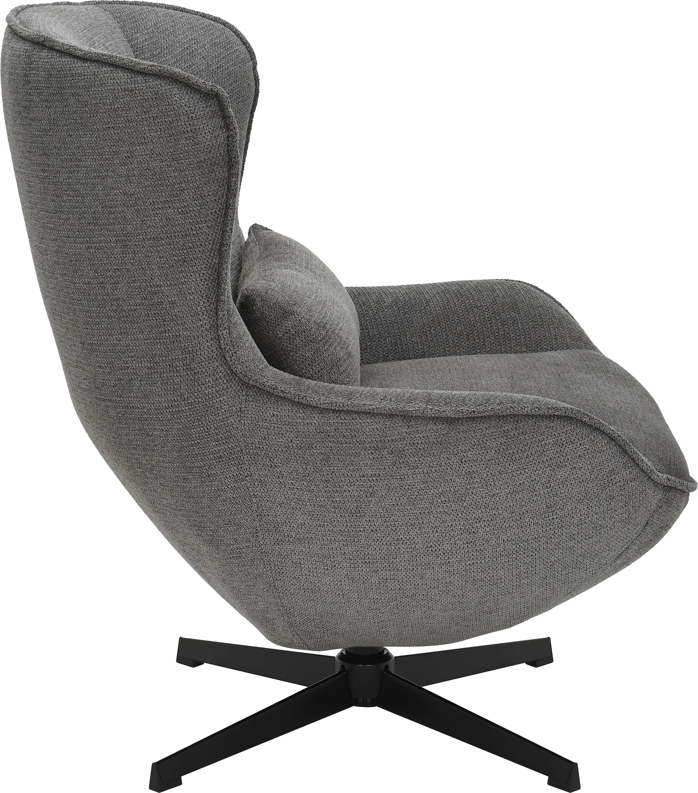 OTTO home Sessel »Yolli Relaxsessel, TV-Sessel mit Hocker« 360° Grad drehbar, Struktur-Bezug