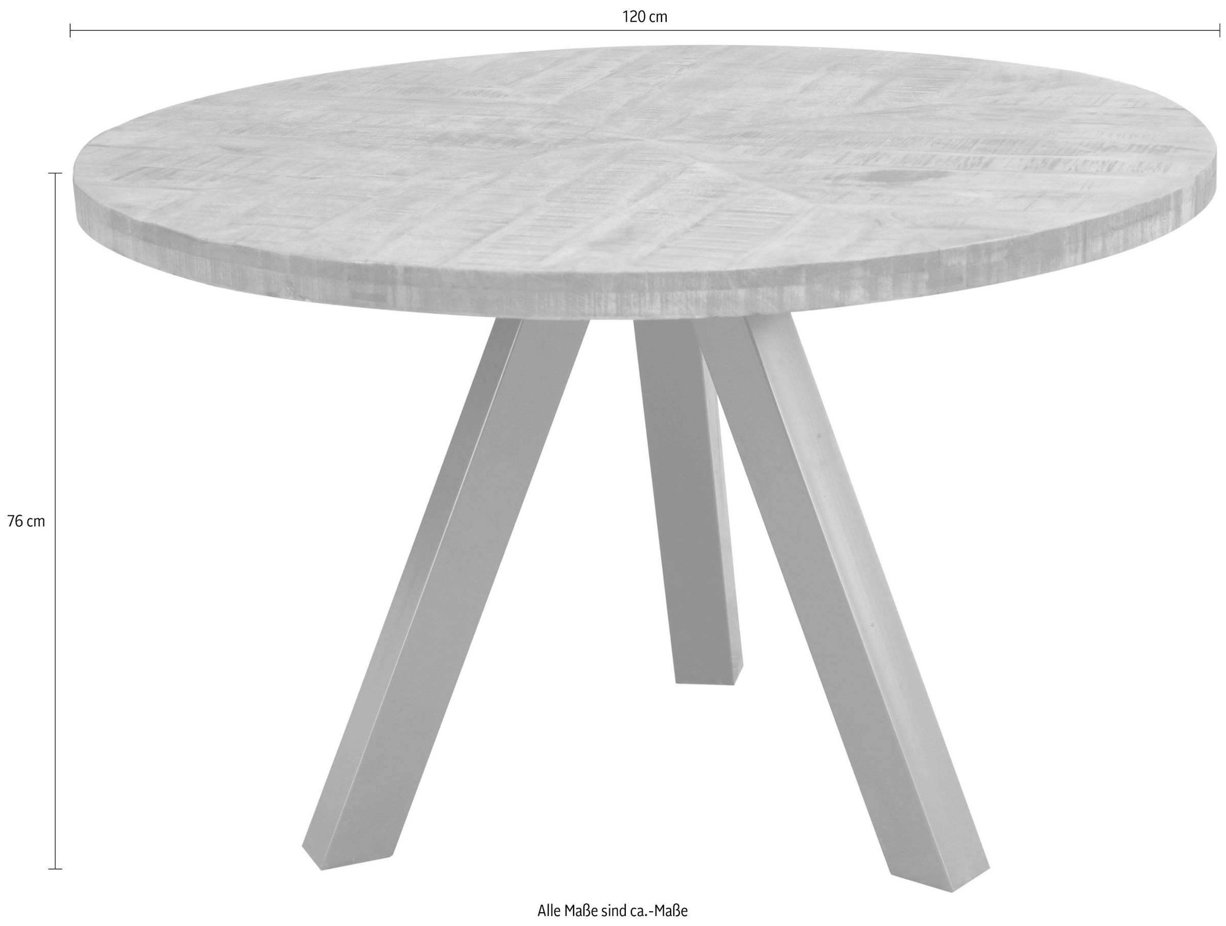 4. Bild von SIT Esstisch »Tops&Tables«, mit Massivholzplatte aus Mangoholz, runder Tisch