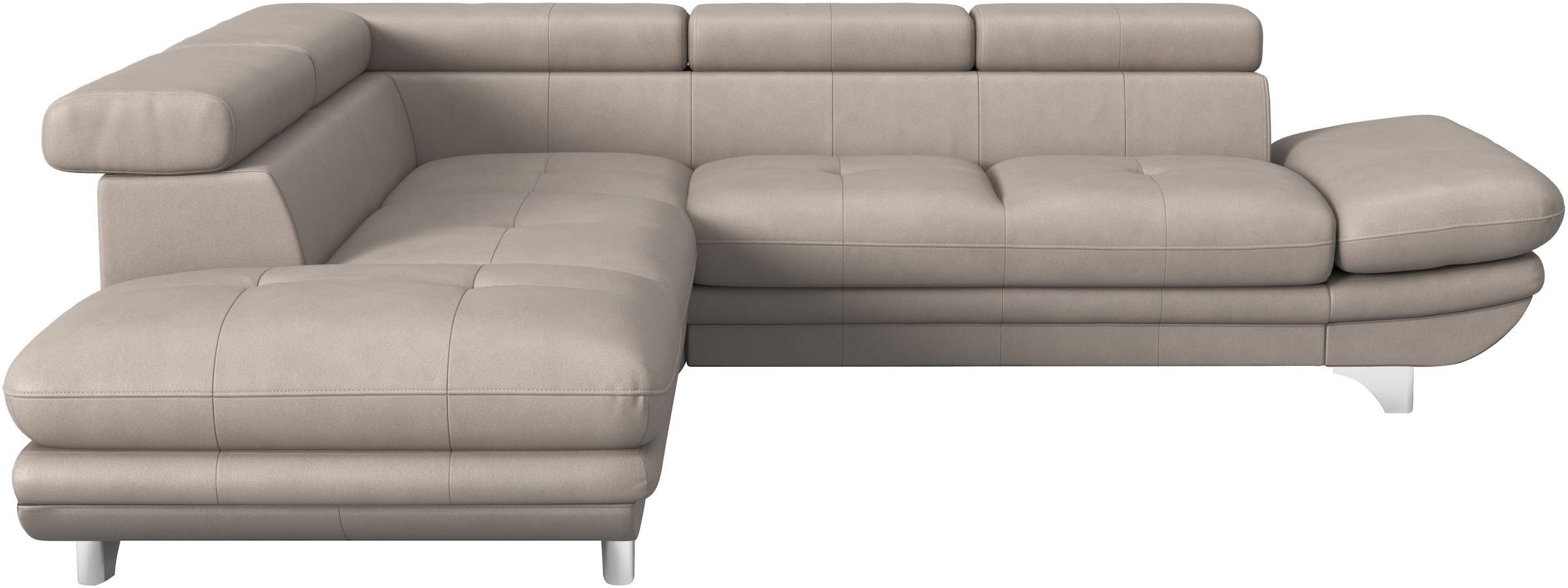 COTTA Ecksofa »Enterprise L-Form«, mit Arm- & Kopfteilverstellung, wahlweise mit Bettfunktion