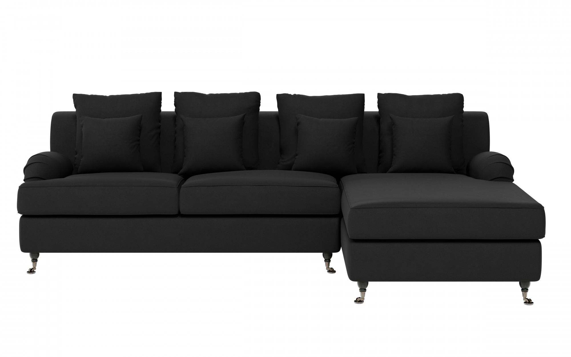 Home affaire Ecksofa »NORIN L-Form«, zwei Fußarten: vorne - Rollen, hinten günstig online kaufen