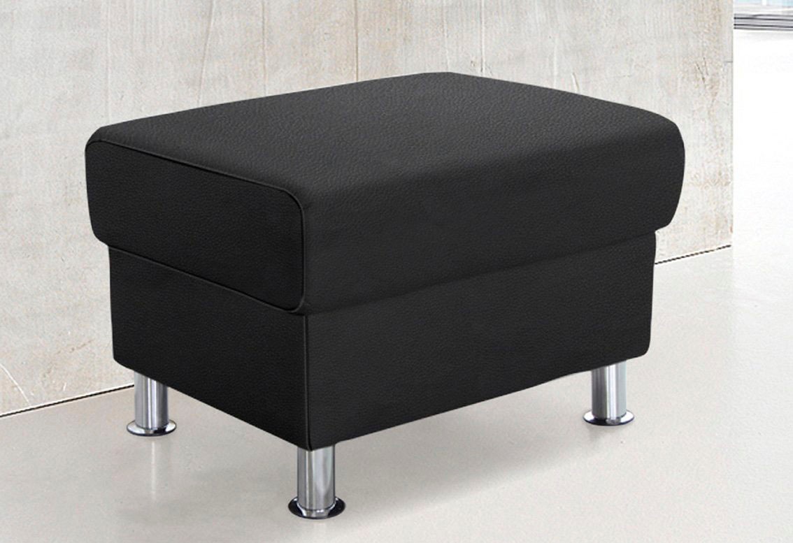 TRENDMANUFAKTUR Hocker »Rondo, Polsterhocker zur Serie, Breite 67 cm, Füße günstig online kaufen
