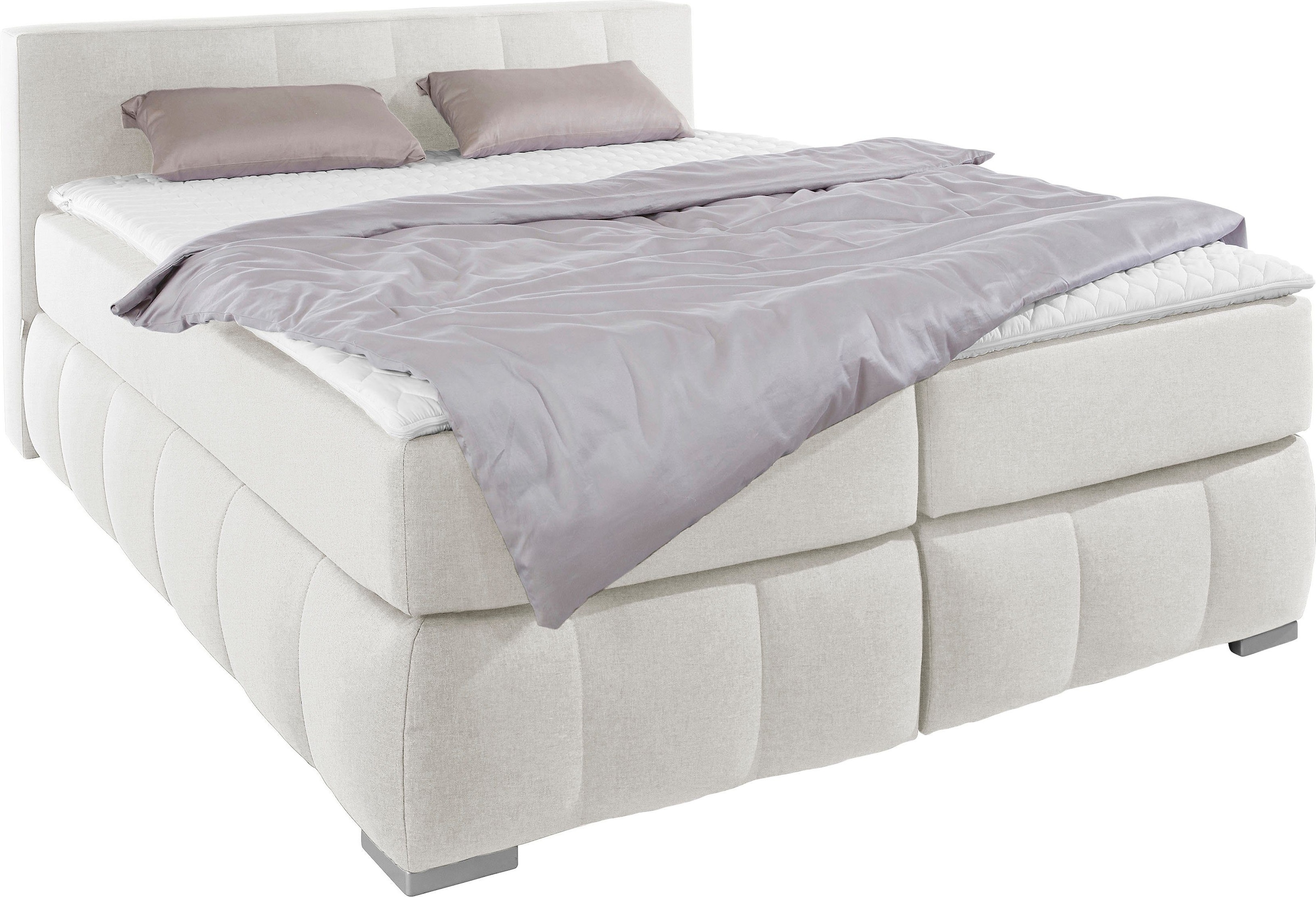 Bild von Guido Maria Kretschmer Home&Living Boxspringbett »Chelles«, inkl. Topper, in XXL- Überlänge 220 cm, Unterbox mit feine Wölbung