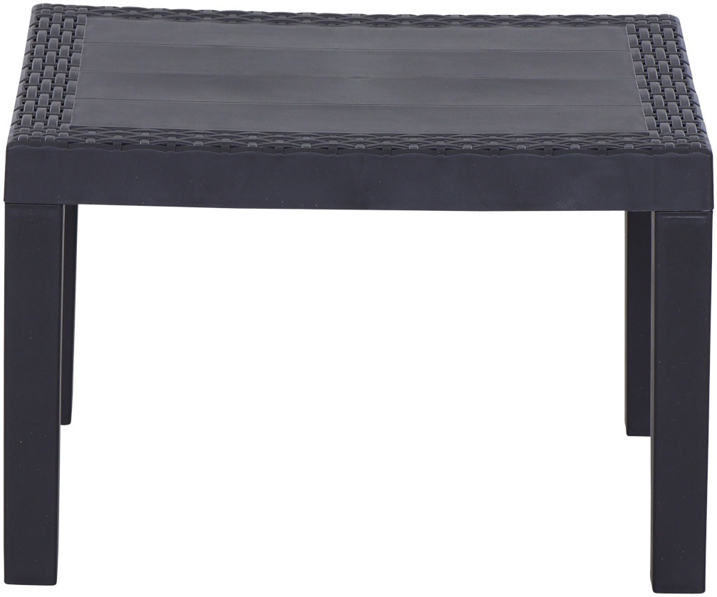 Progarden Balkonset »Kraka« Set, 3 tlg. anthrazit, inkl. Kissen, Outdoor Kunststoff-Lounge-Set