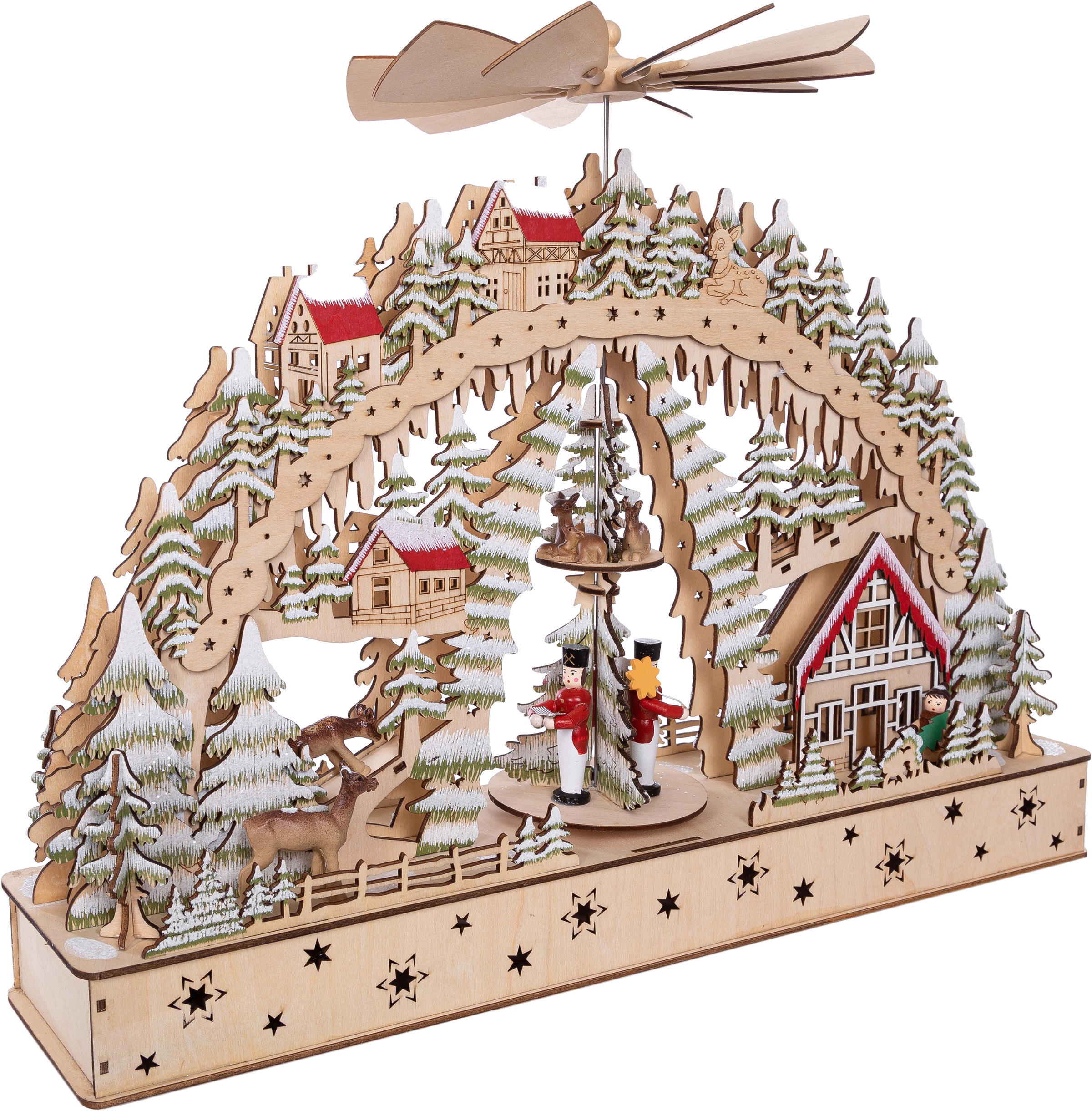 Myflair Möbel & Accessoires LED Schwibbogen »Weihnachtsdeko«, aus Holz, mit günstig online kaufen