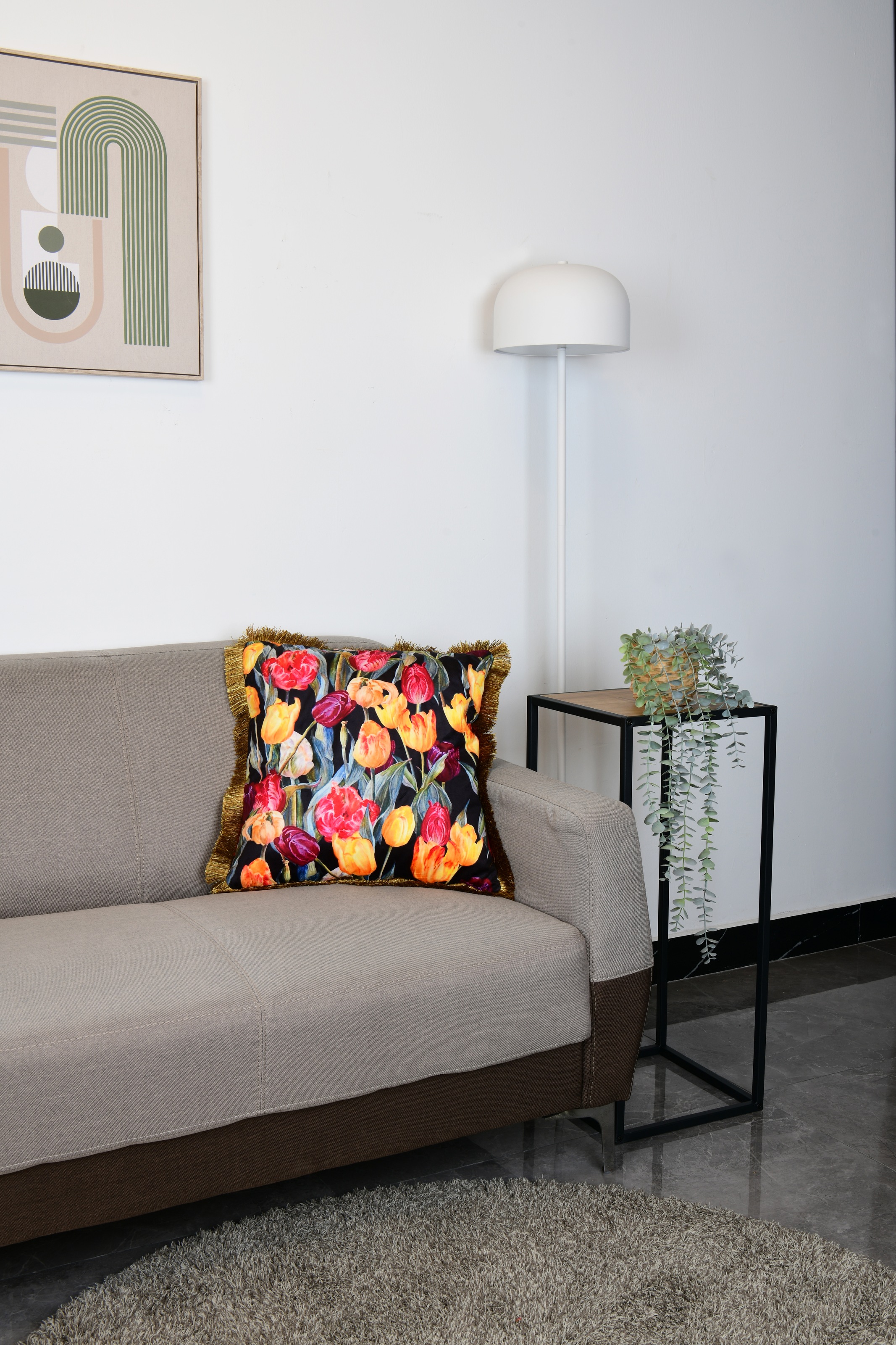 MIRRORS AND MORE Dekokissen »ELONA« unifarben, Dekokissen mit Füllung günstig online kaufen