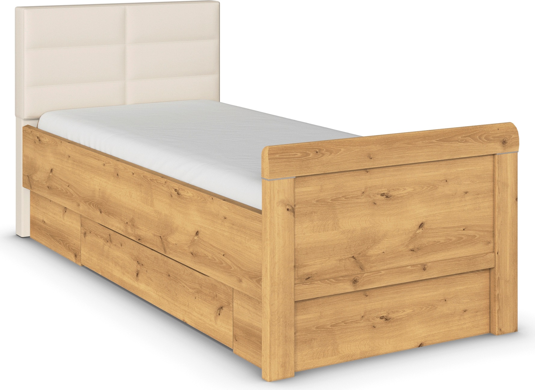 rauch Stauraumbett »Bett Einzelbett Stollenbett Bettkästen EVELYN«, in Komf günstig online kaufen