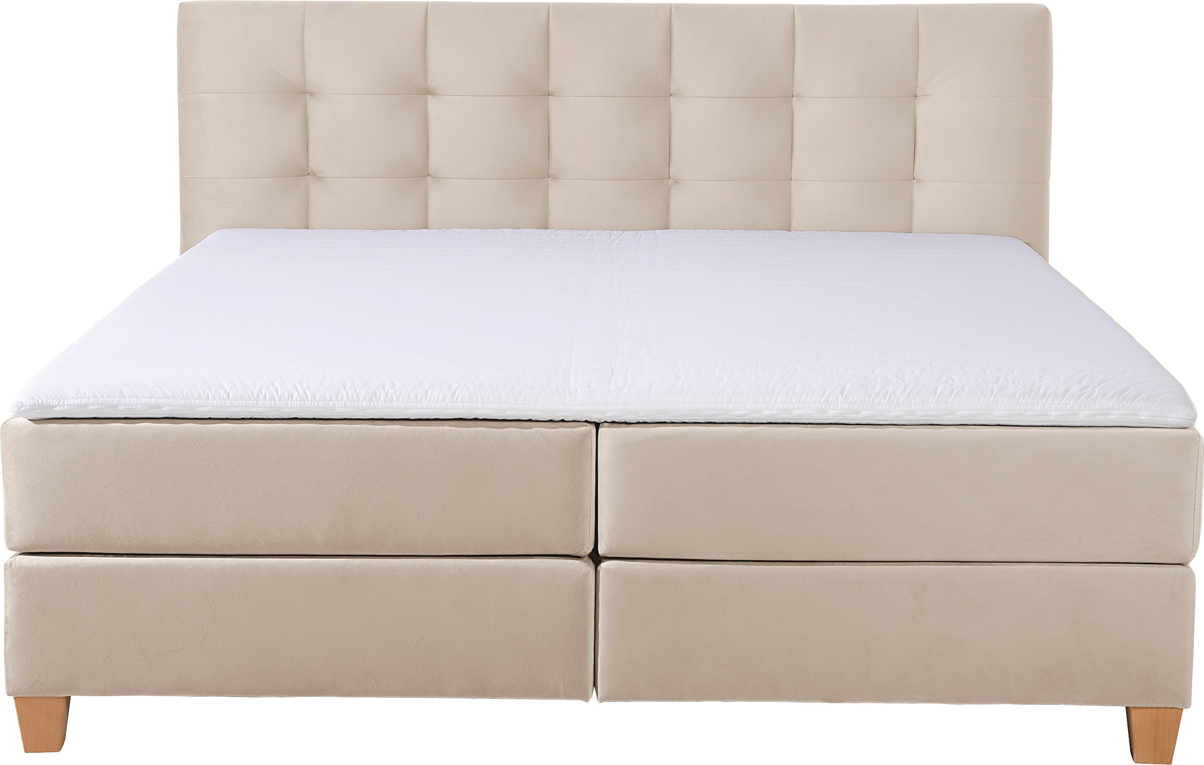 2. Bild von Home affaire Boxspringbett »Moulay«, inkl. Topper, in Überlänge 220 cm, 3 Härtegrade, auch in H4