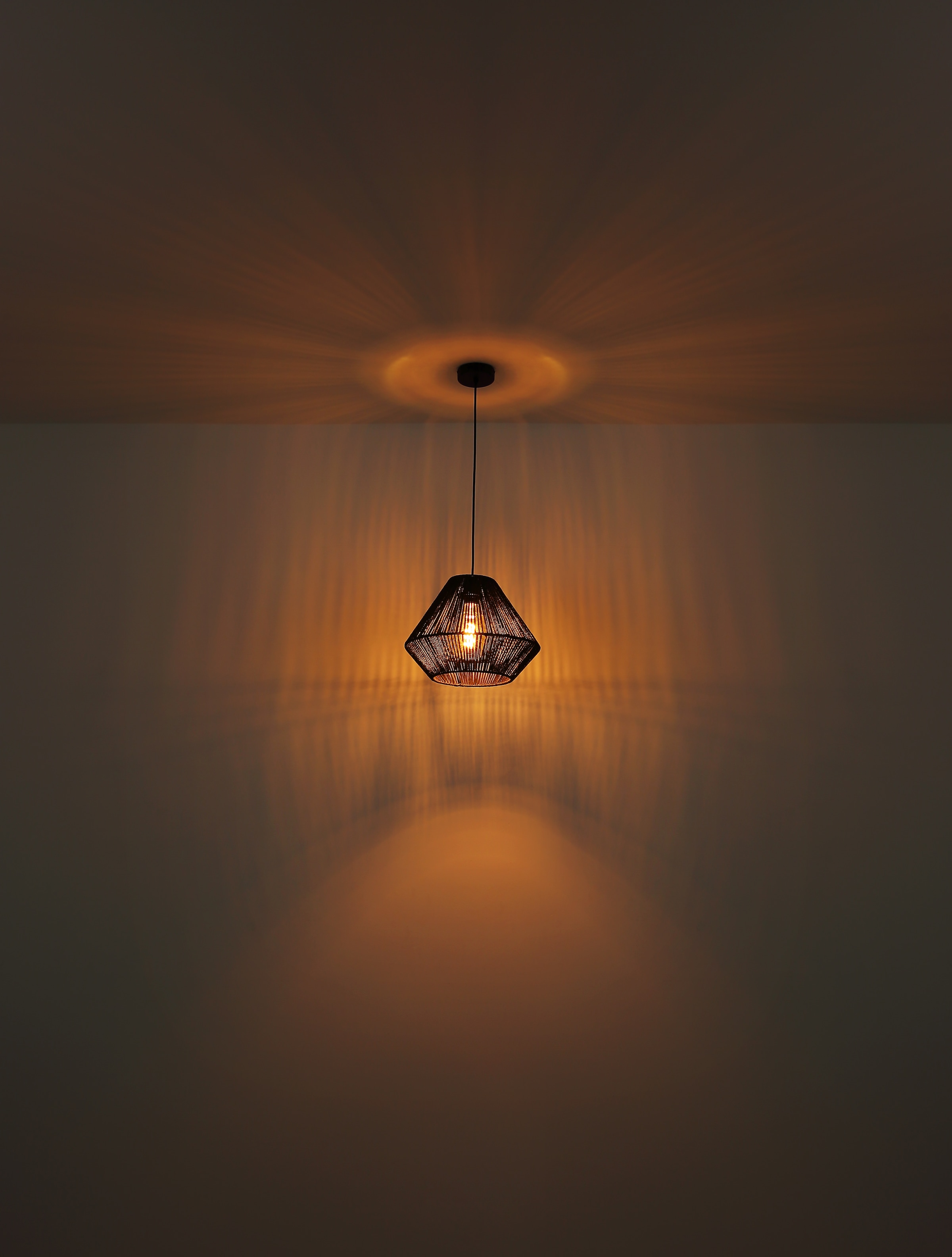 GLOBO LIGHTING Hängeleuchte »HOUDINI«, Leuchtmittel E27 | ohne Leuchtmittel, Hängelampe/Pendelleuchte/Esszimmer/Wohnzimmer/Esstisch