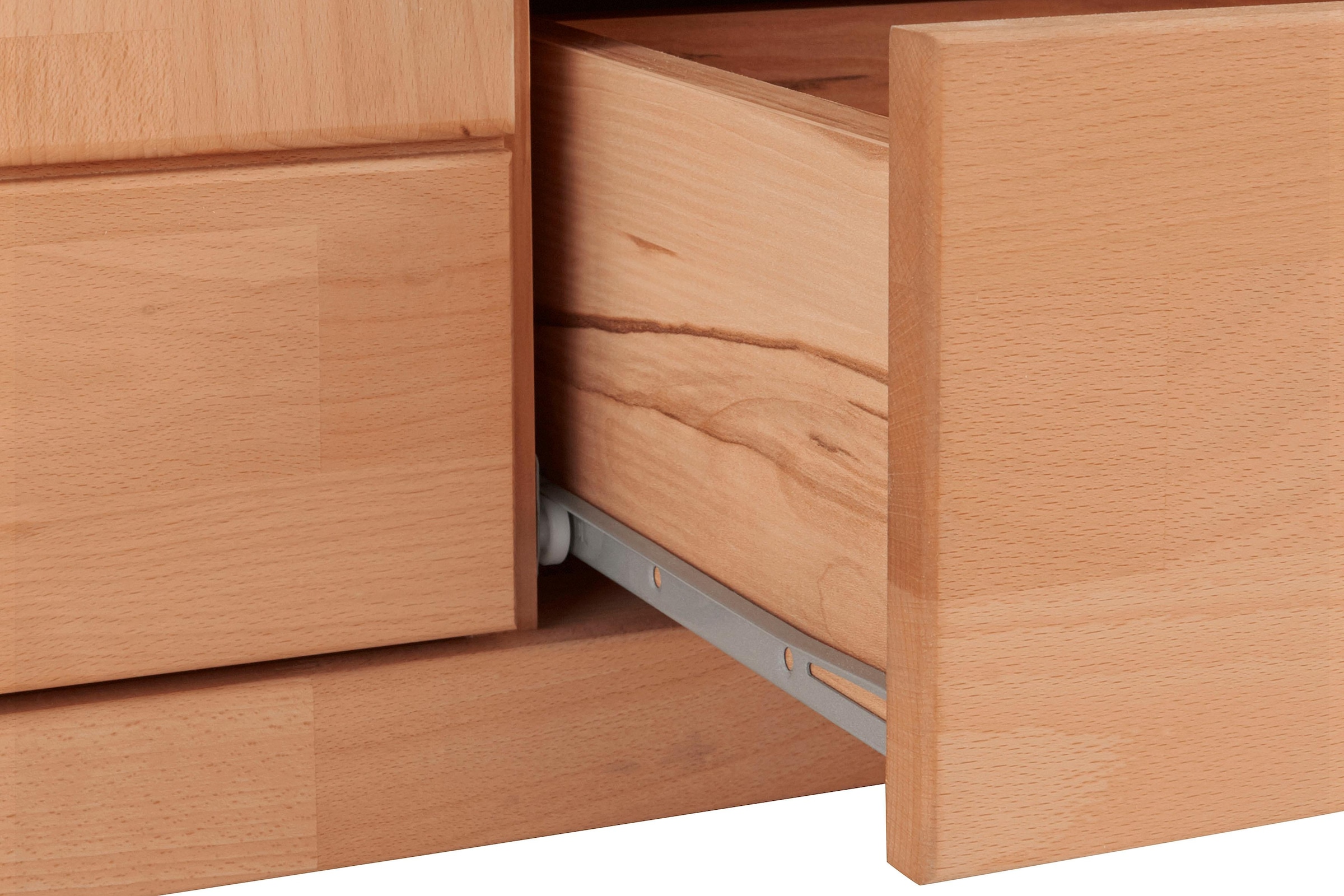 Home affaire Wohnwand »Ribe,Fronten Massivholz,Korpus Holzwekstoff,viel Stauraum«, (Set, 5 St.), Glaseinsatz aus gehärtetem Glas,Böden teilweise versetzbar