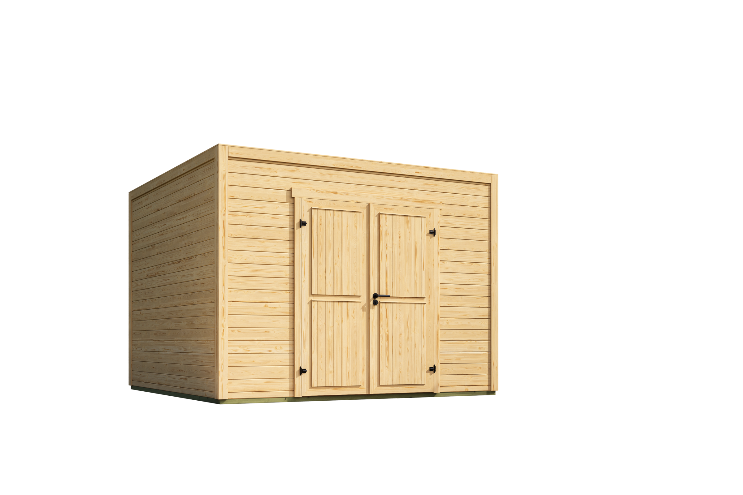 Nordic Holz Gartenhaus »Fynn 3«, kleiner stilvoller Schuppen mit Flachdach