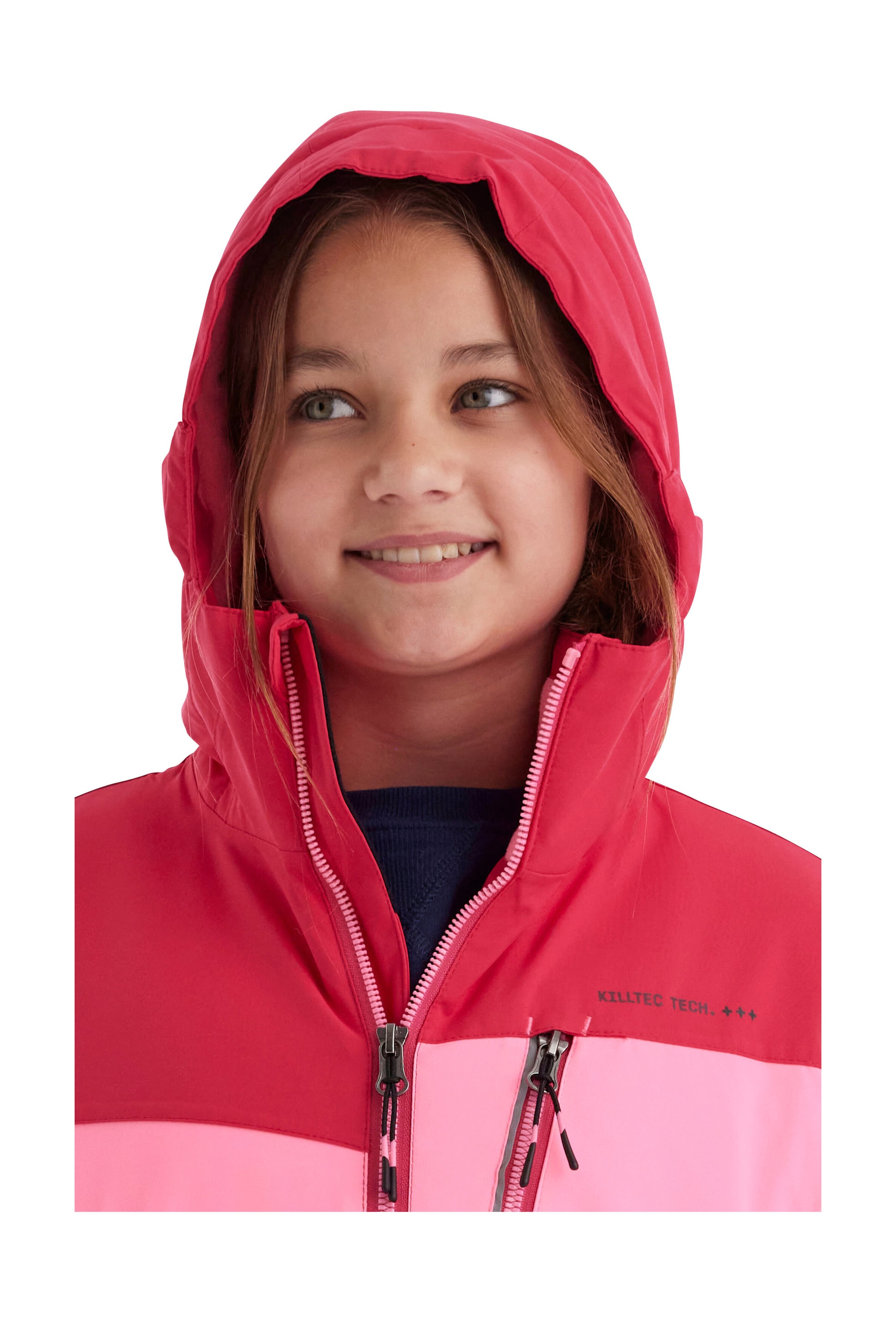 Killtec Outdoorjacke »KOW 170 GRLS JCKT«, Funktionsjacke mit Kapuze und Schneefang, wasserdicht